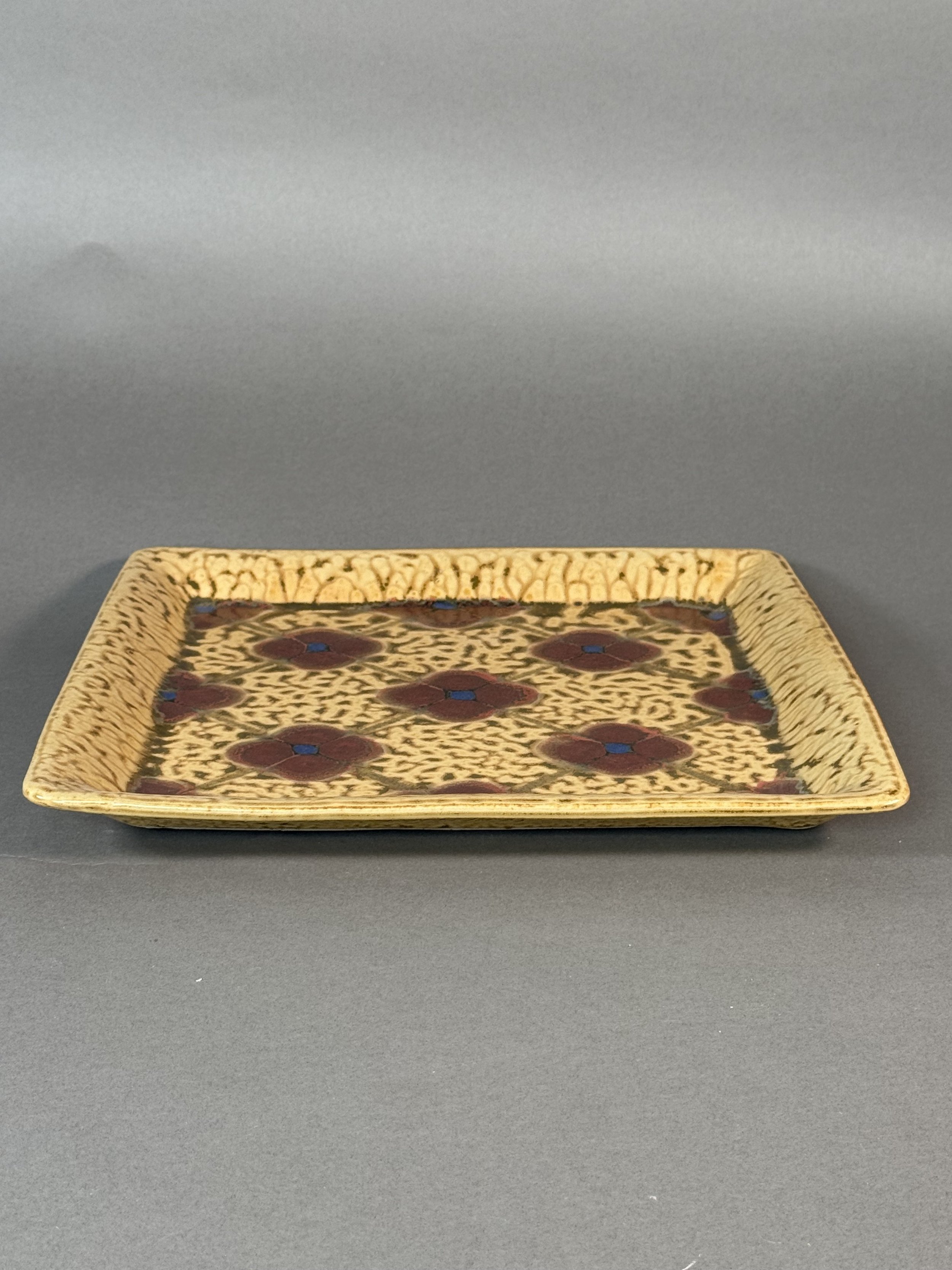 Elegant Yellow Ash Glazed Porcelain Tray