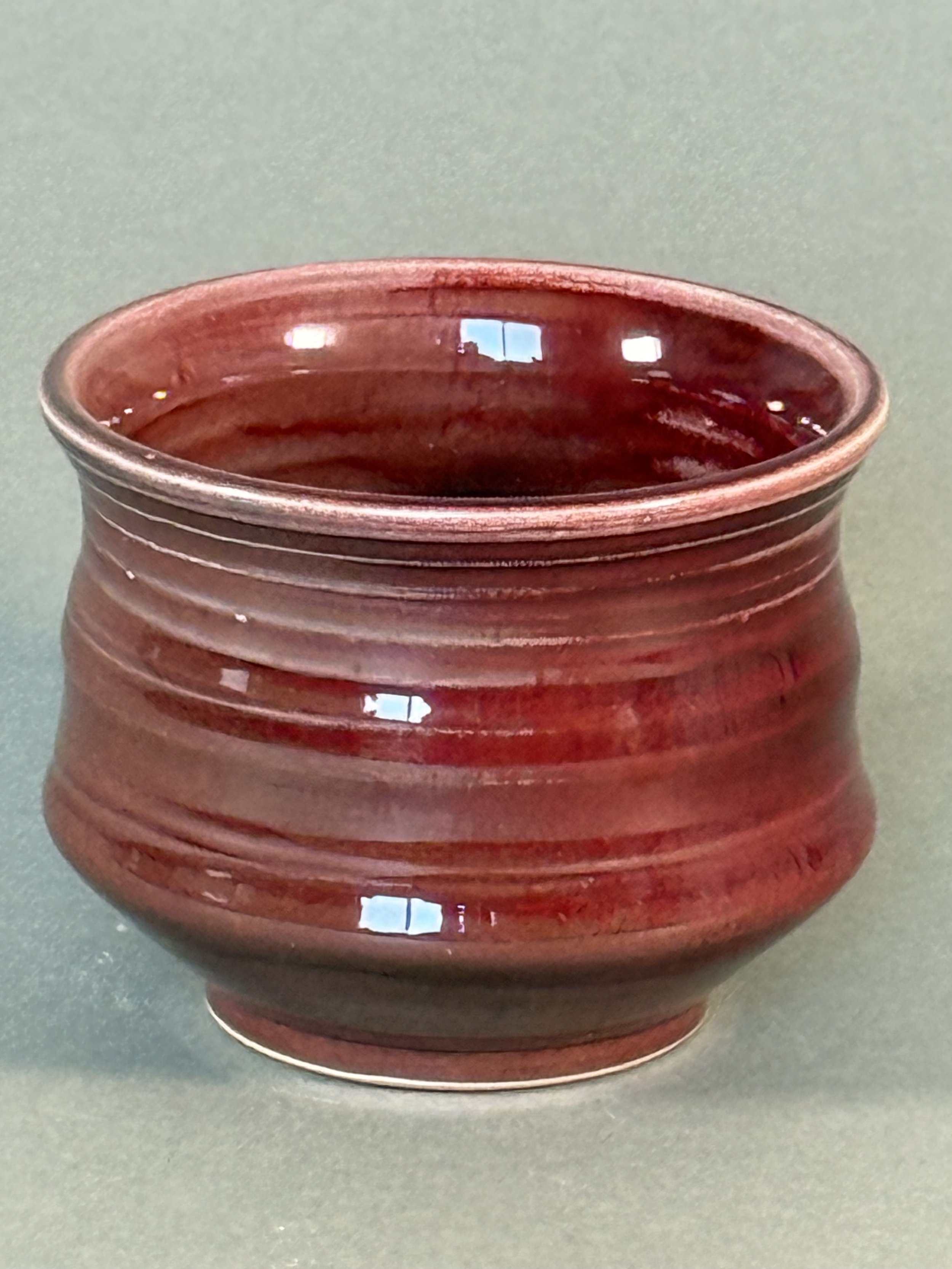 Burgundy Porcelain Bowl