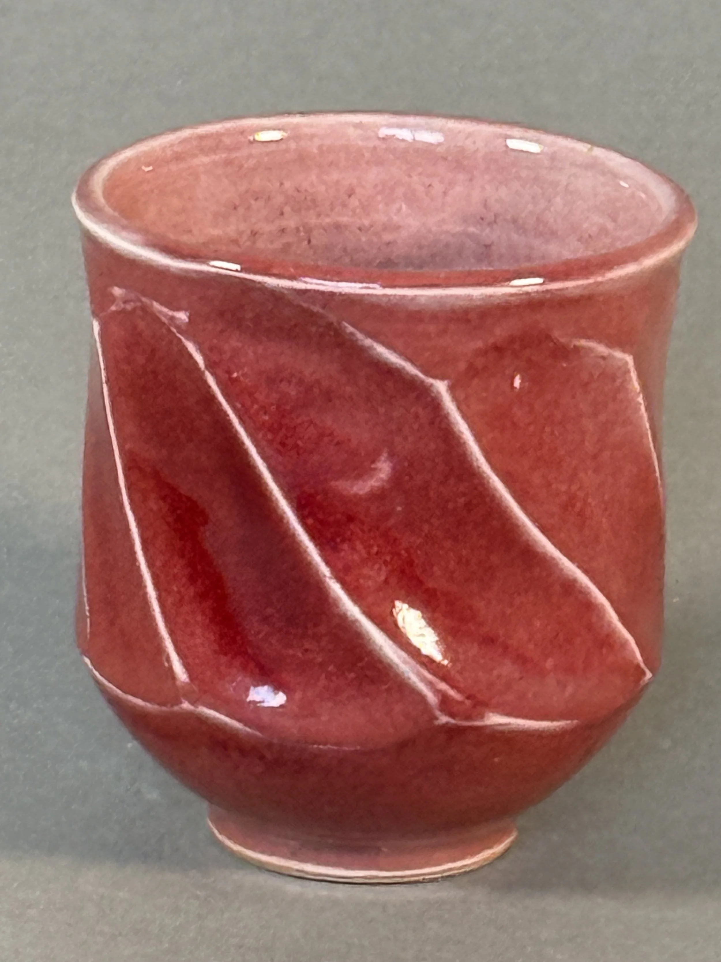 Cranberry Red Porcelain Bowl/Cup