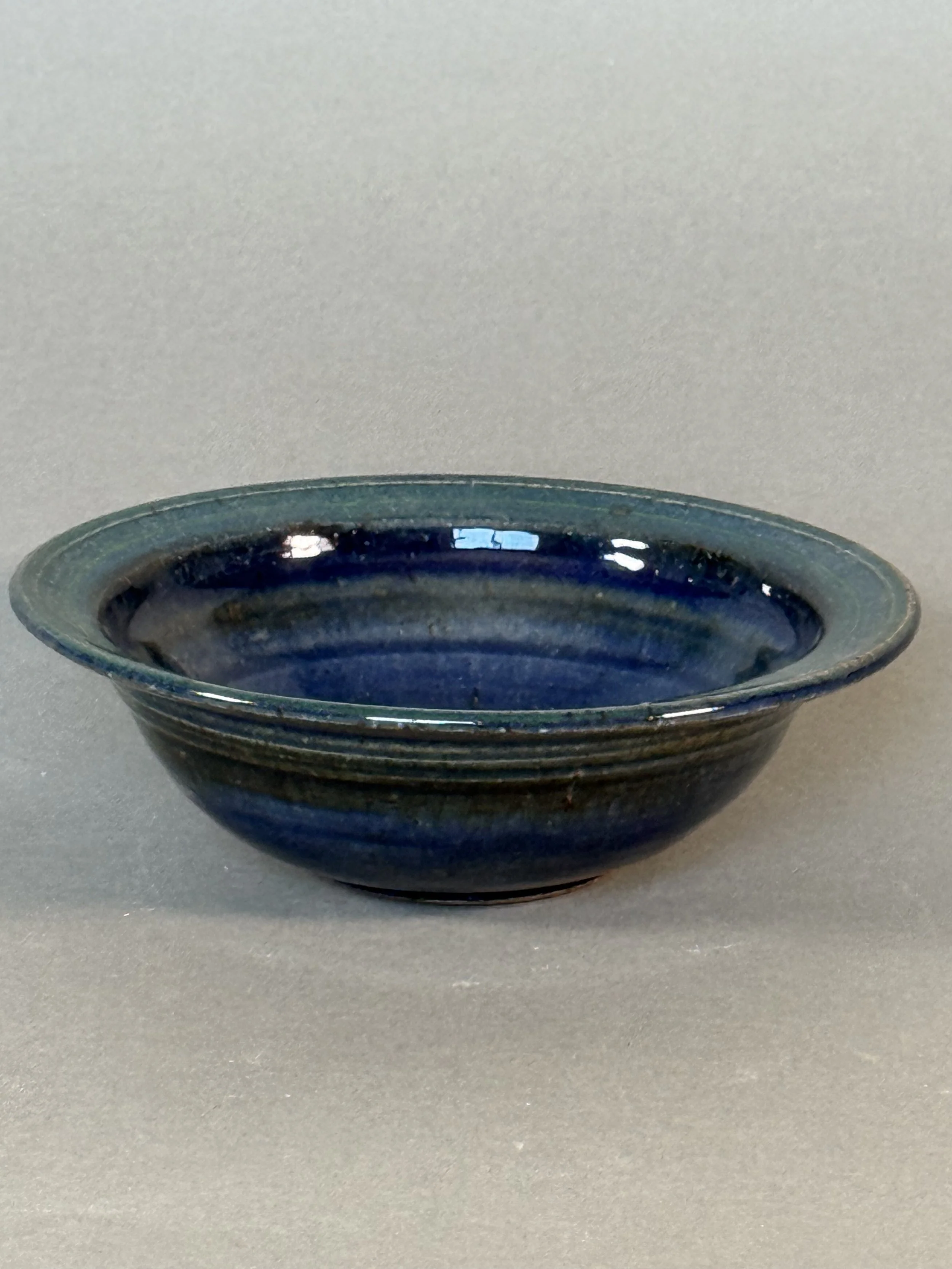 Cobalt Elegance Multi-Color Rim Bowl