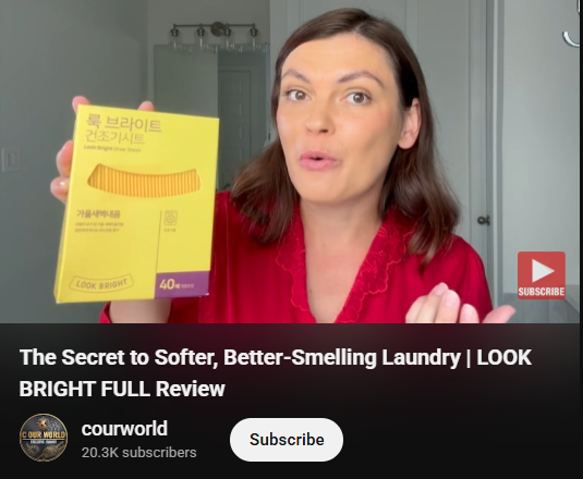 Dryer sheet YouTube review