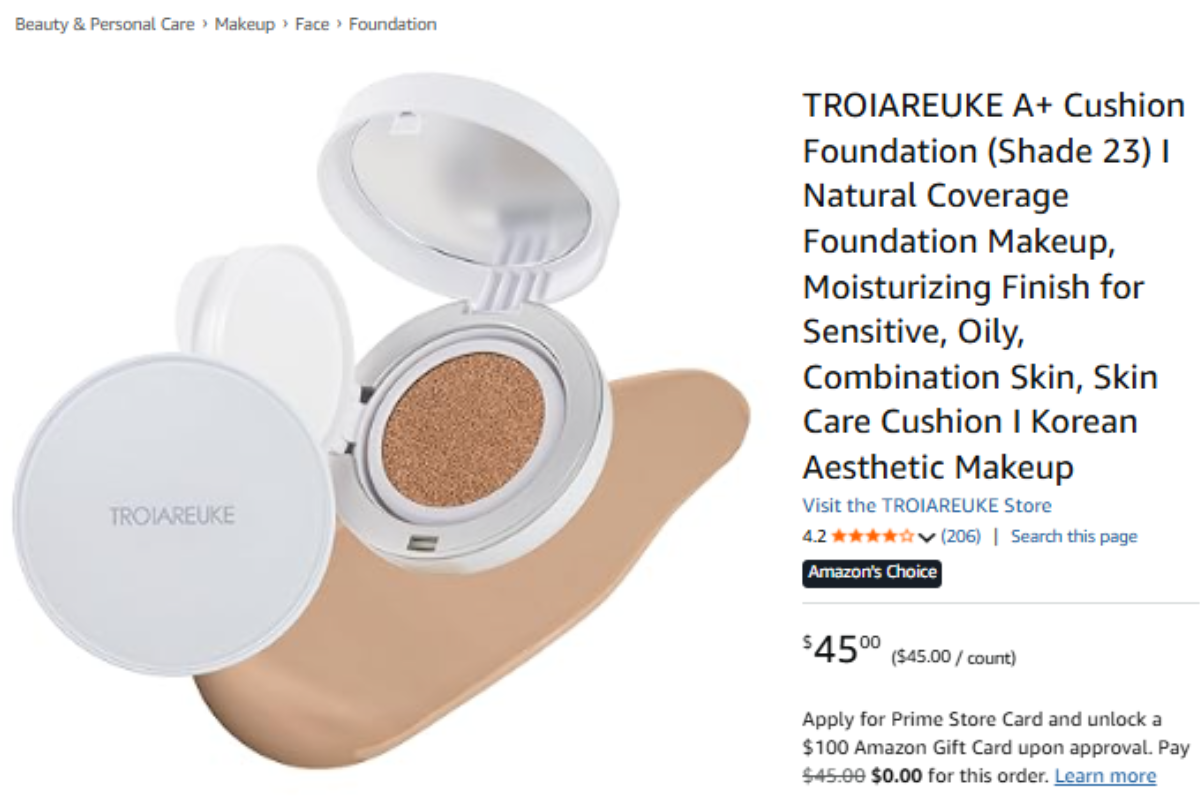 Korean cushion foundation product