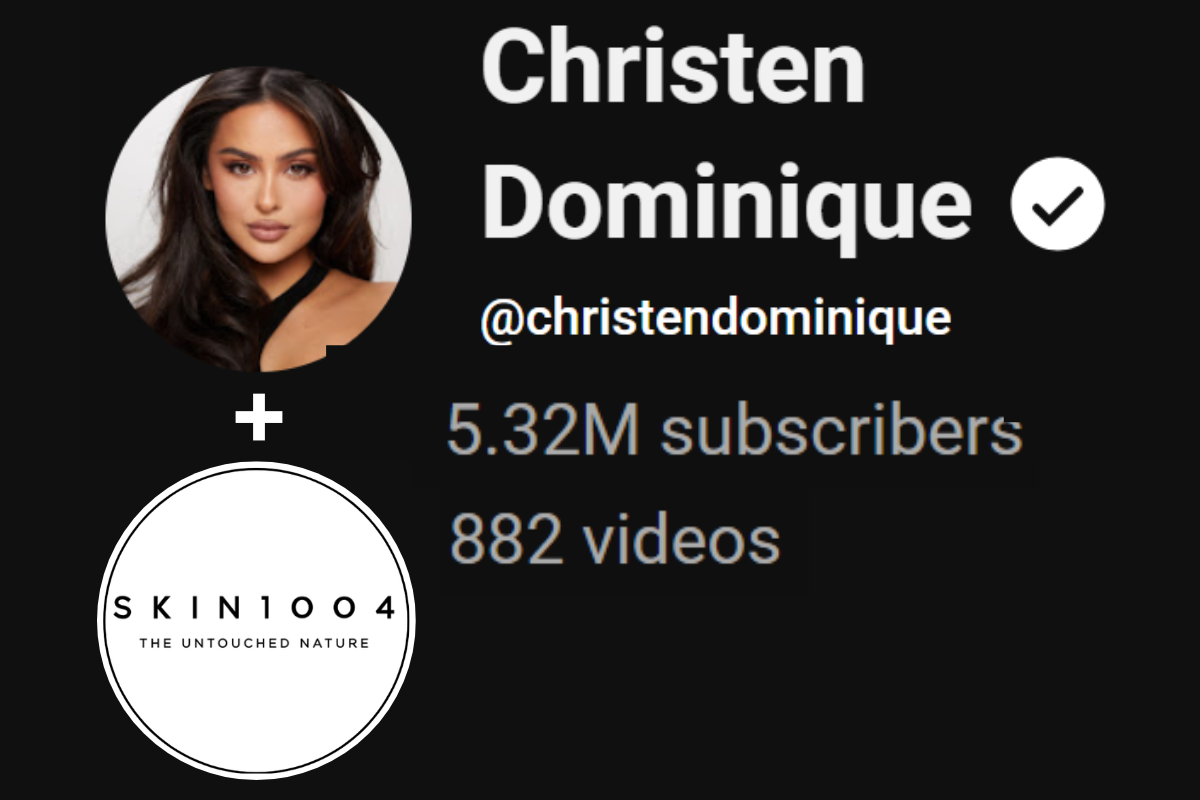 Christen Dominique YouTube collaboration card