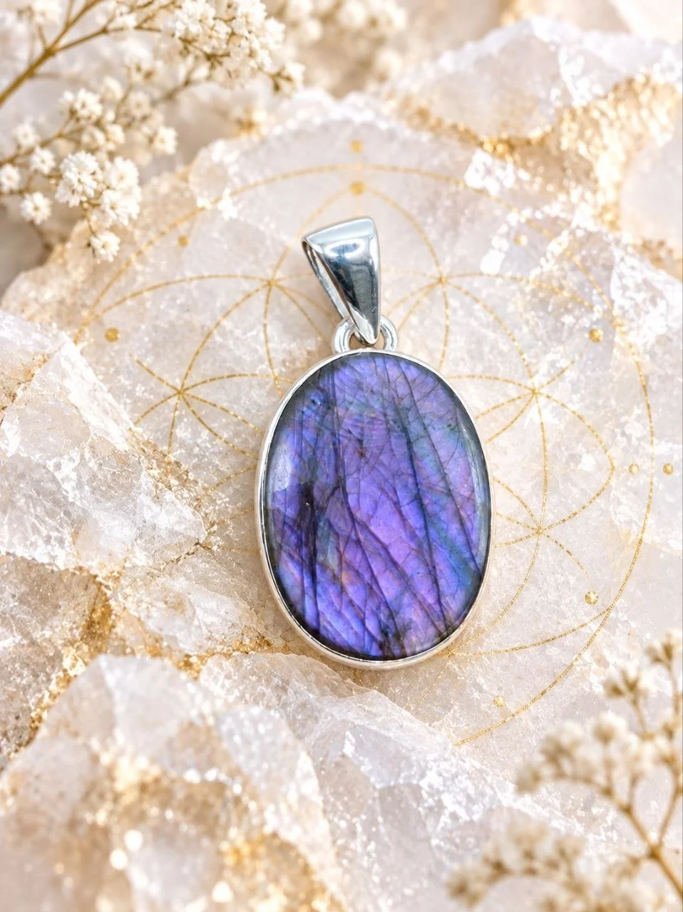 Purple Fire Labradorite