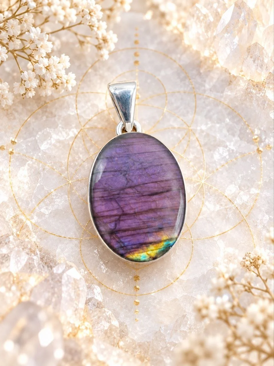 Purple Fire Labradorite