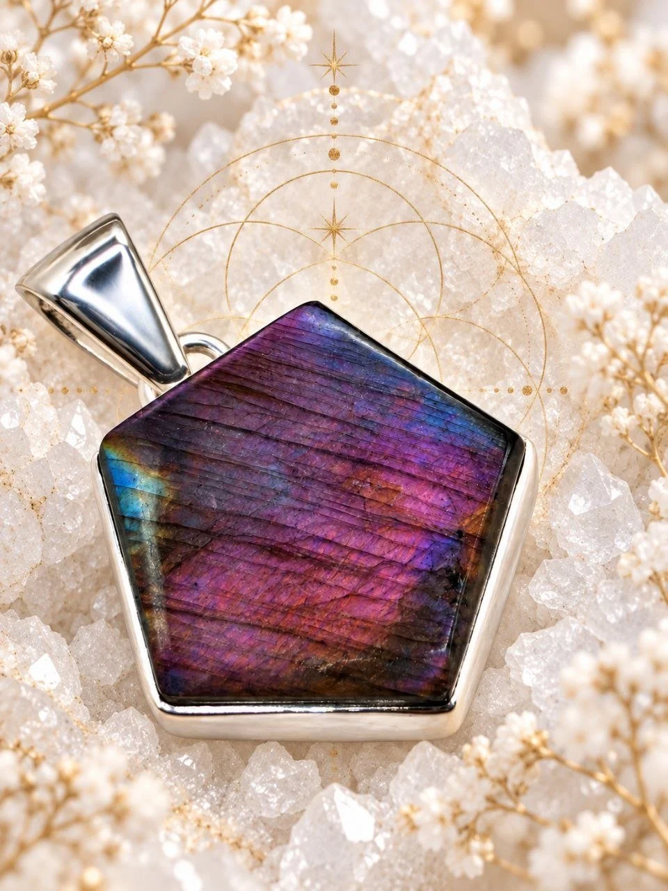 Purple Fire Labradorite