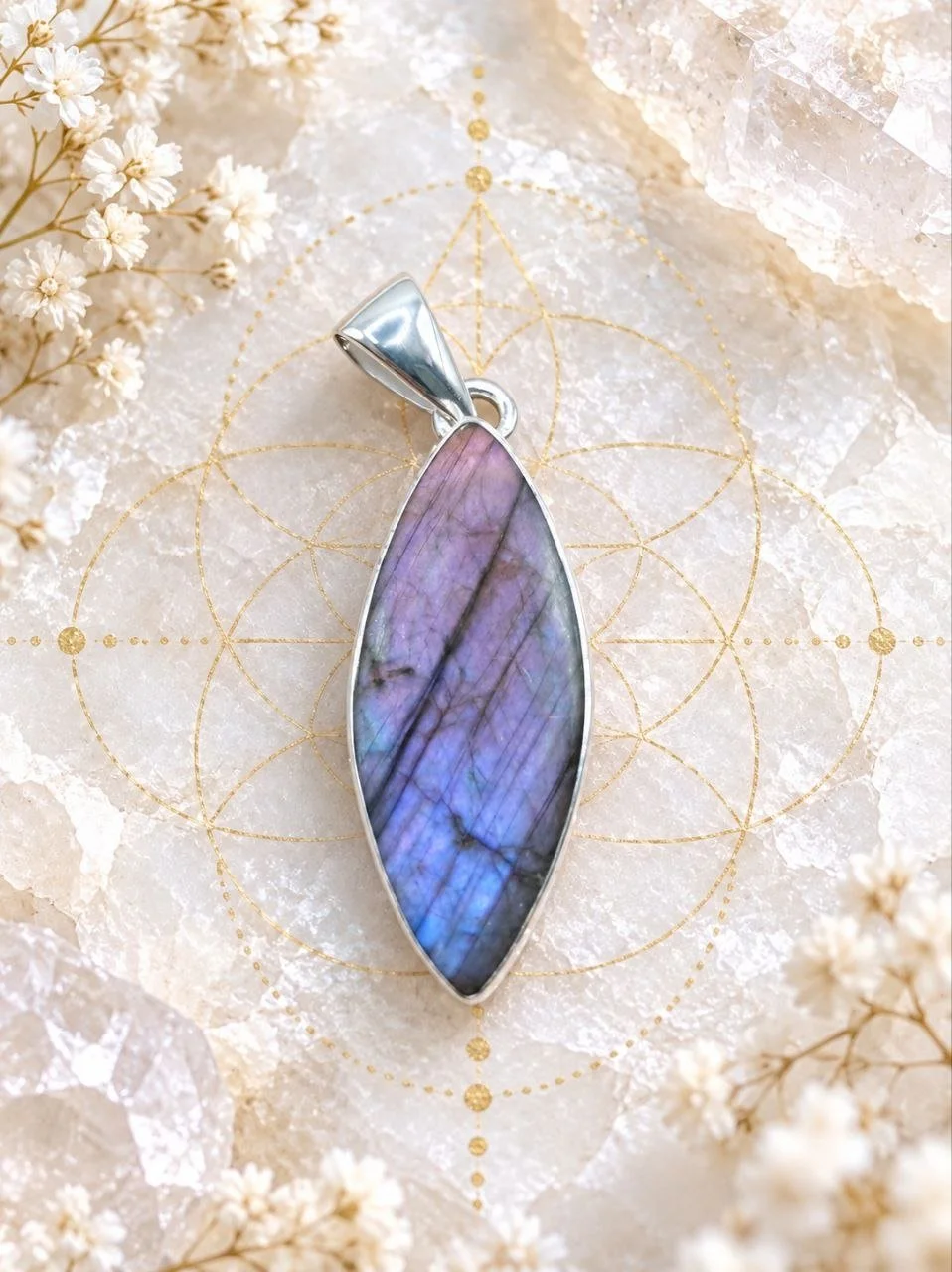 Purple Fire Labradorite