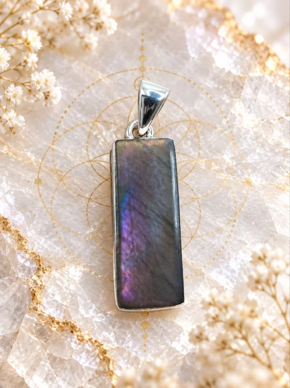 Purple Fire Labradorite