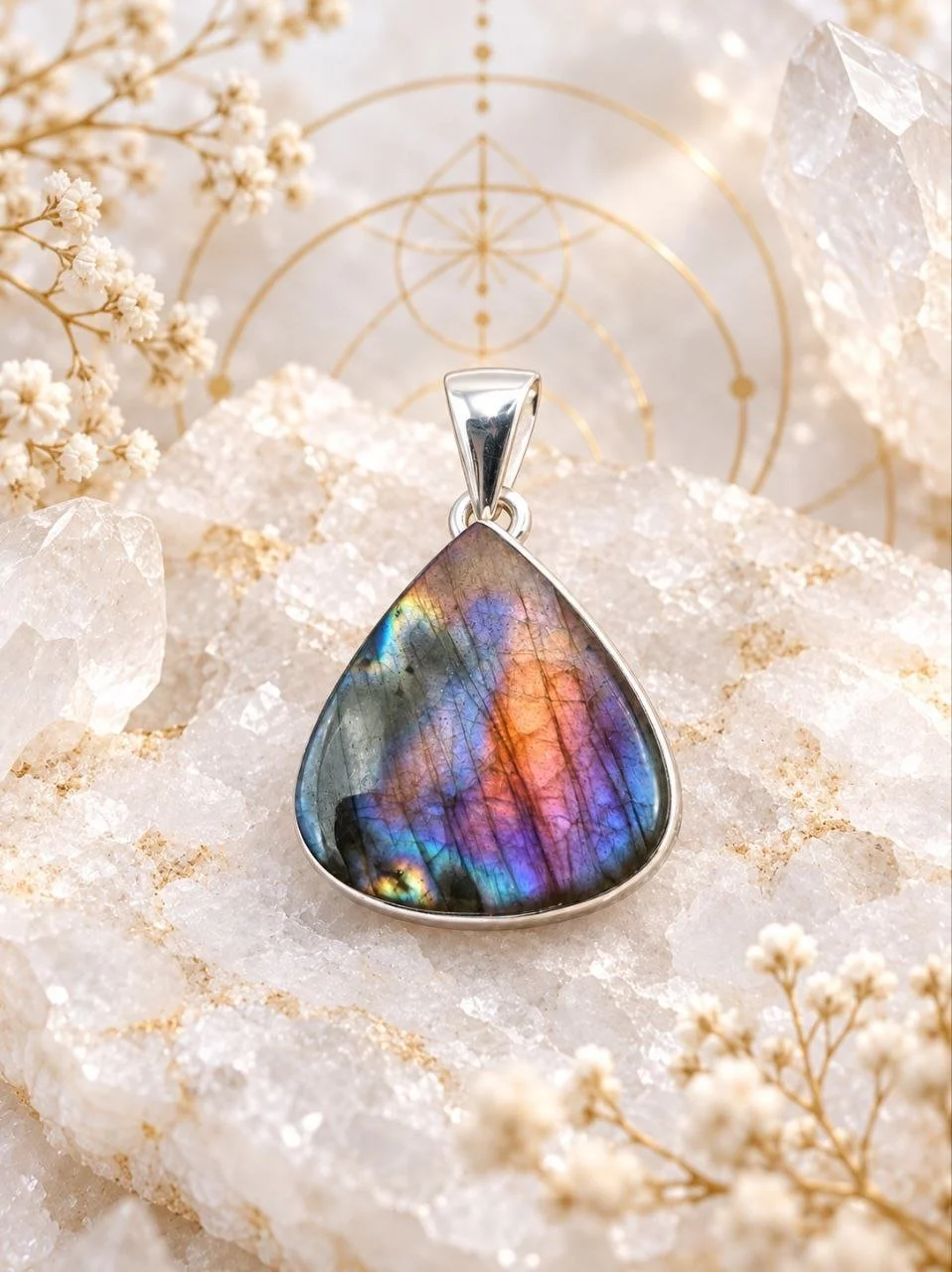 Purple Fire Labradorite