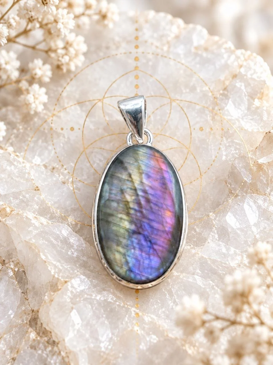 Purple Fire Labradorite