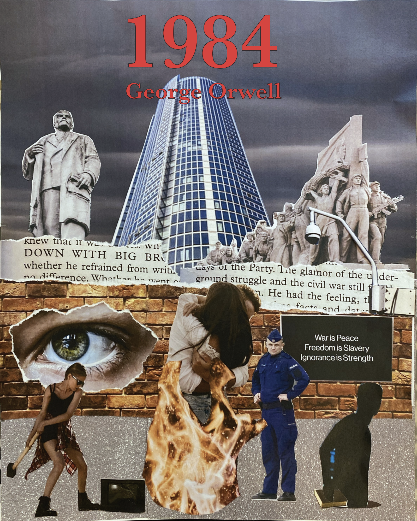 1984 Collage Book Cover