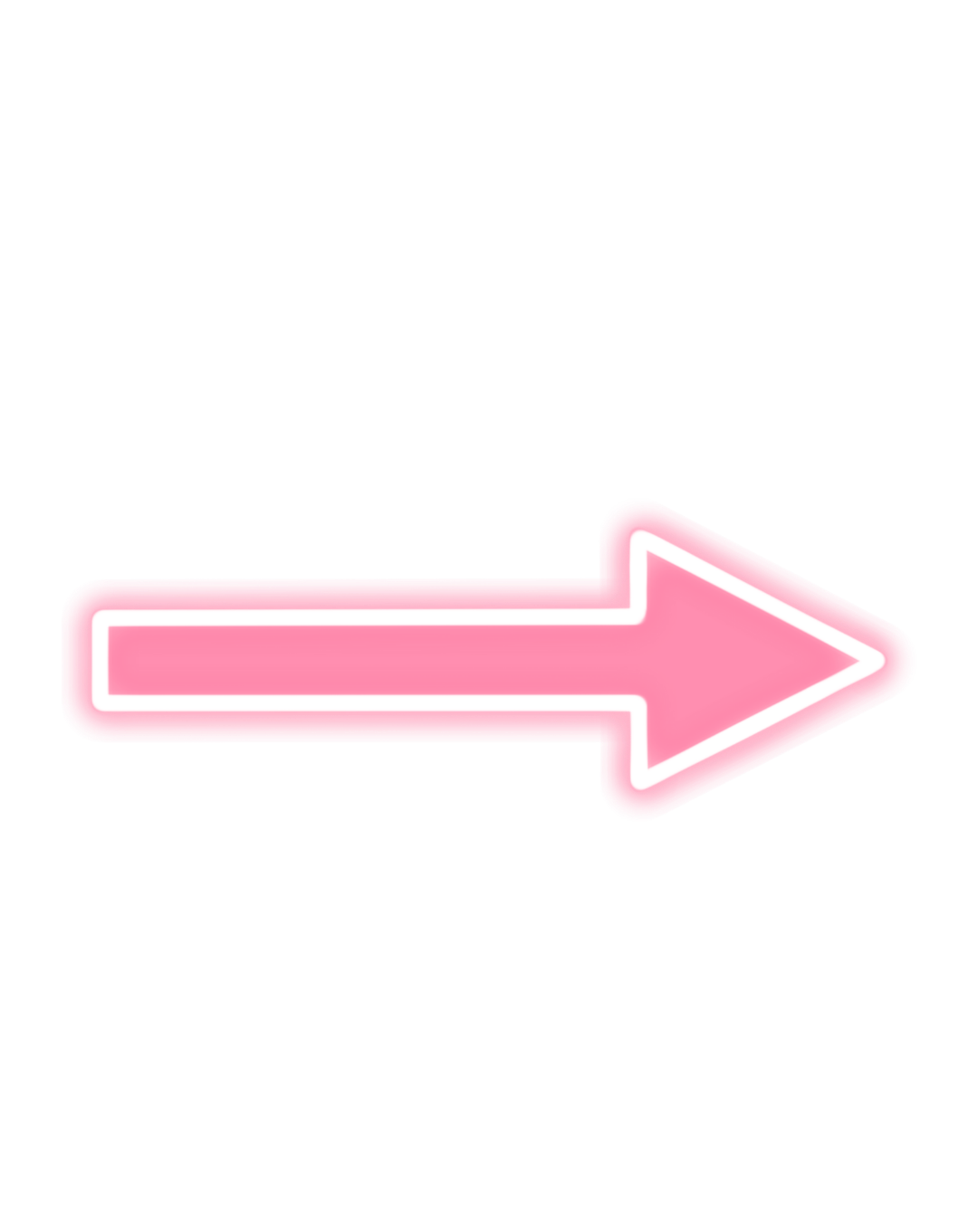 Pink neon arrow pointing to the right against a black background.
