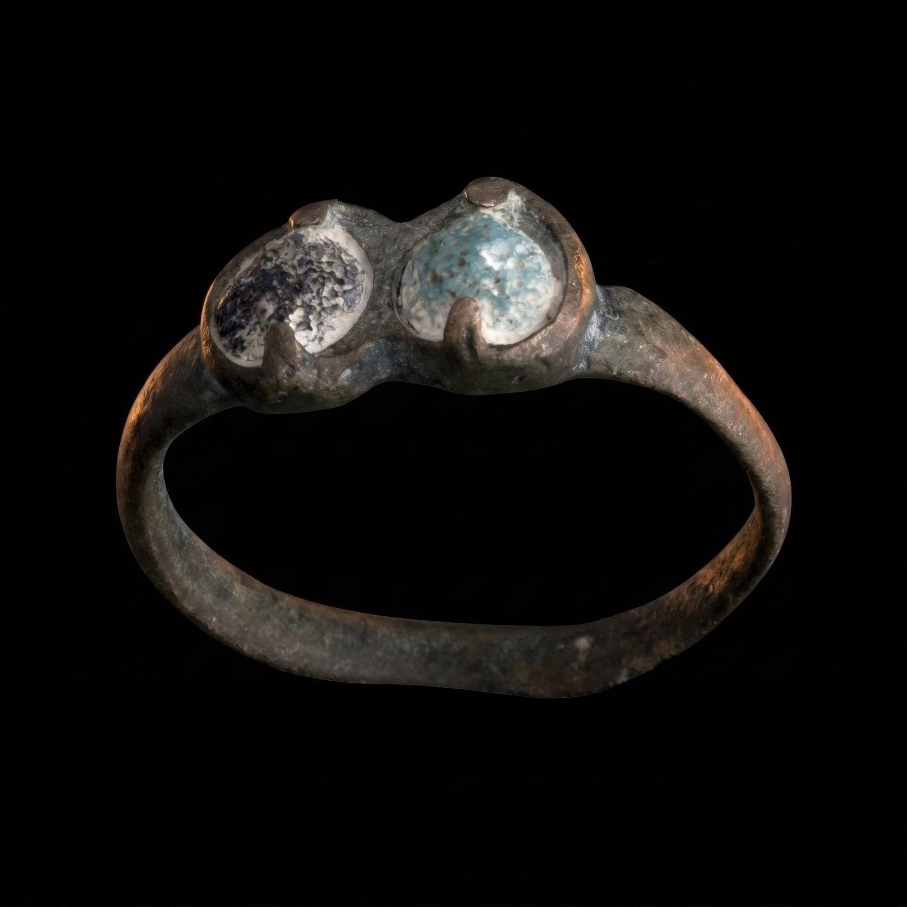 The Tale of the Ring of Good Fortune, a Haunted Medieval Bronze Jewish Protection Ring, c. 12th to 15th Century, Crusader Era - Tekhelet and Ayin Hara
