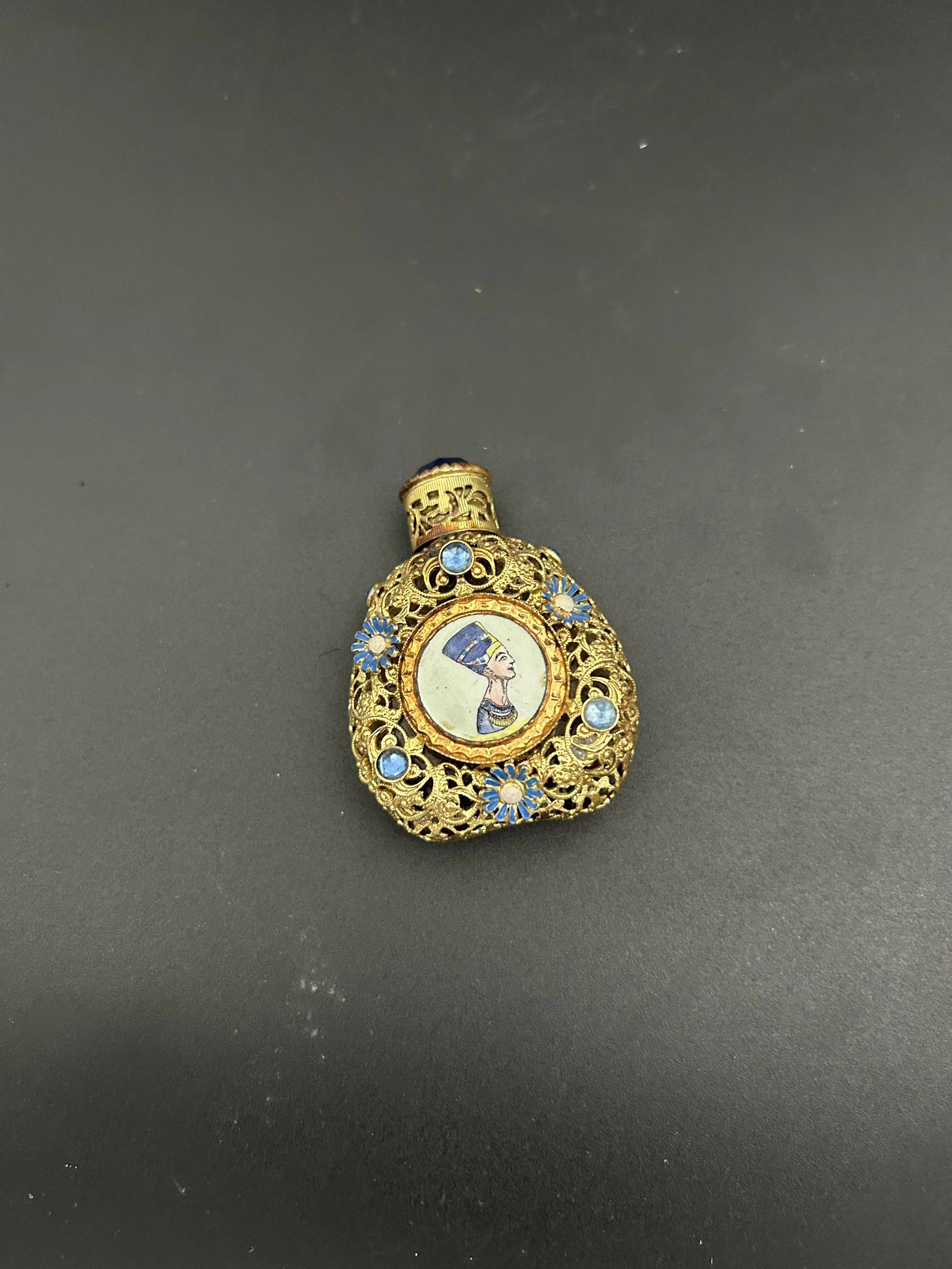 The Tale of the Nefertiti Bottle, a Haunted Egyptian Filigree Scent Bottle, c. 1930s - House of Chabrawichi, Cairo