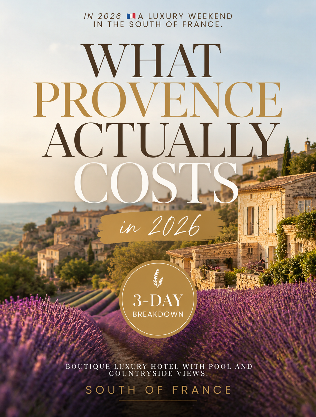 3 Day Provence Cost Breakdown