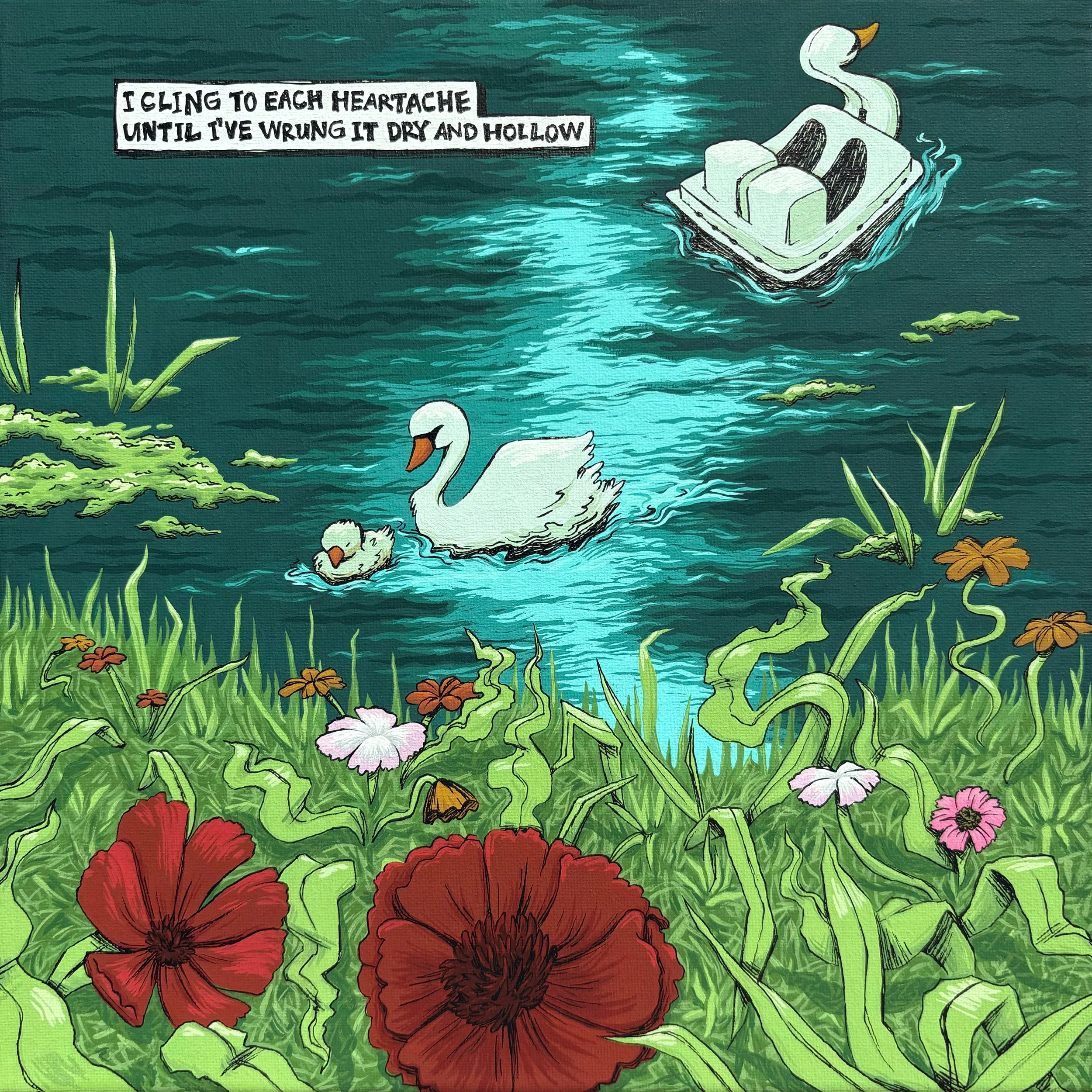 Swan Watching Print