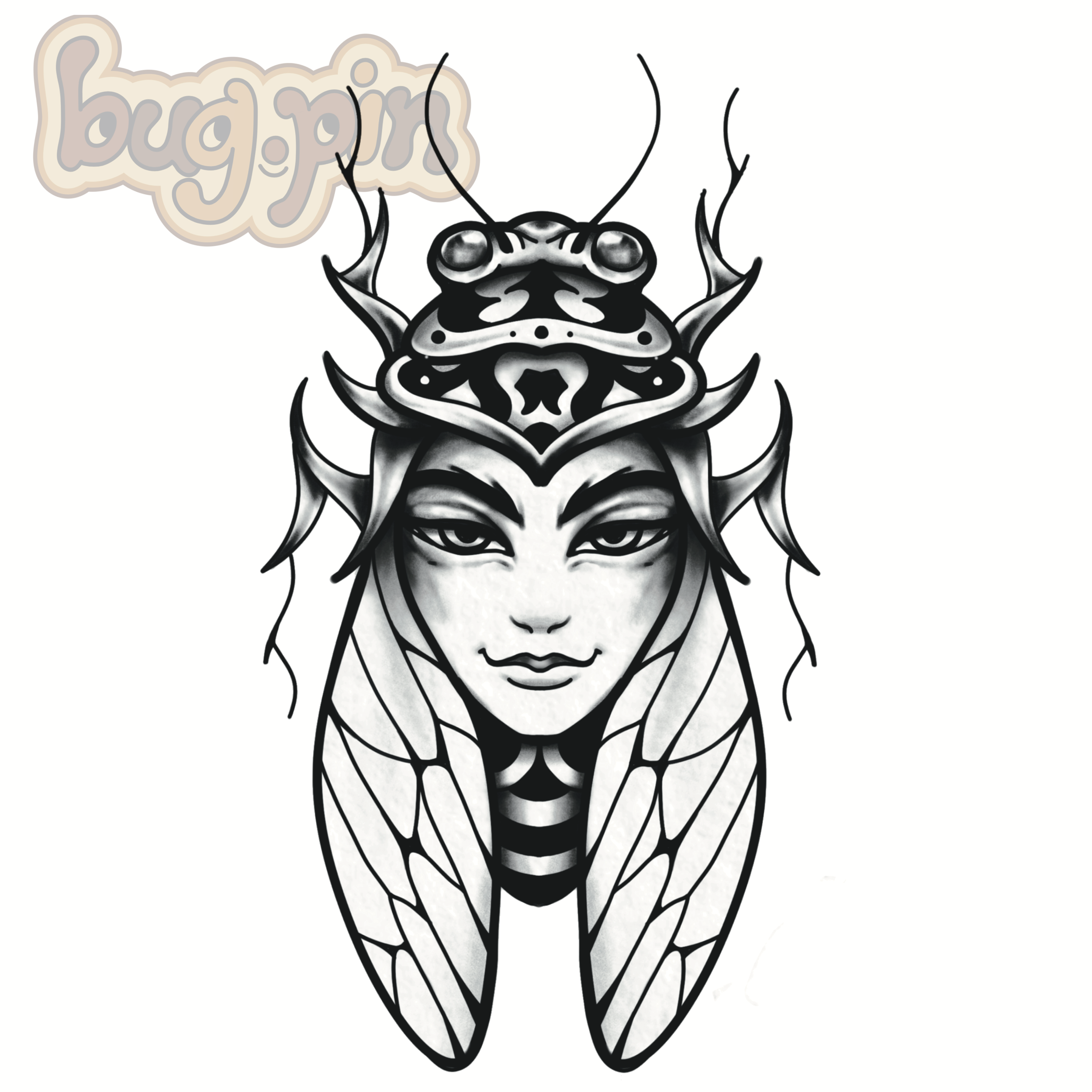 cicada man tattoo