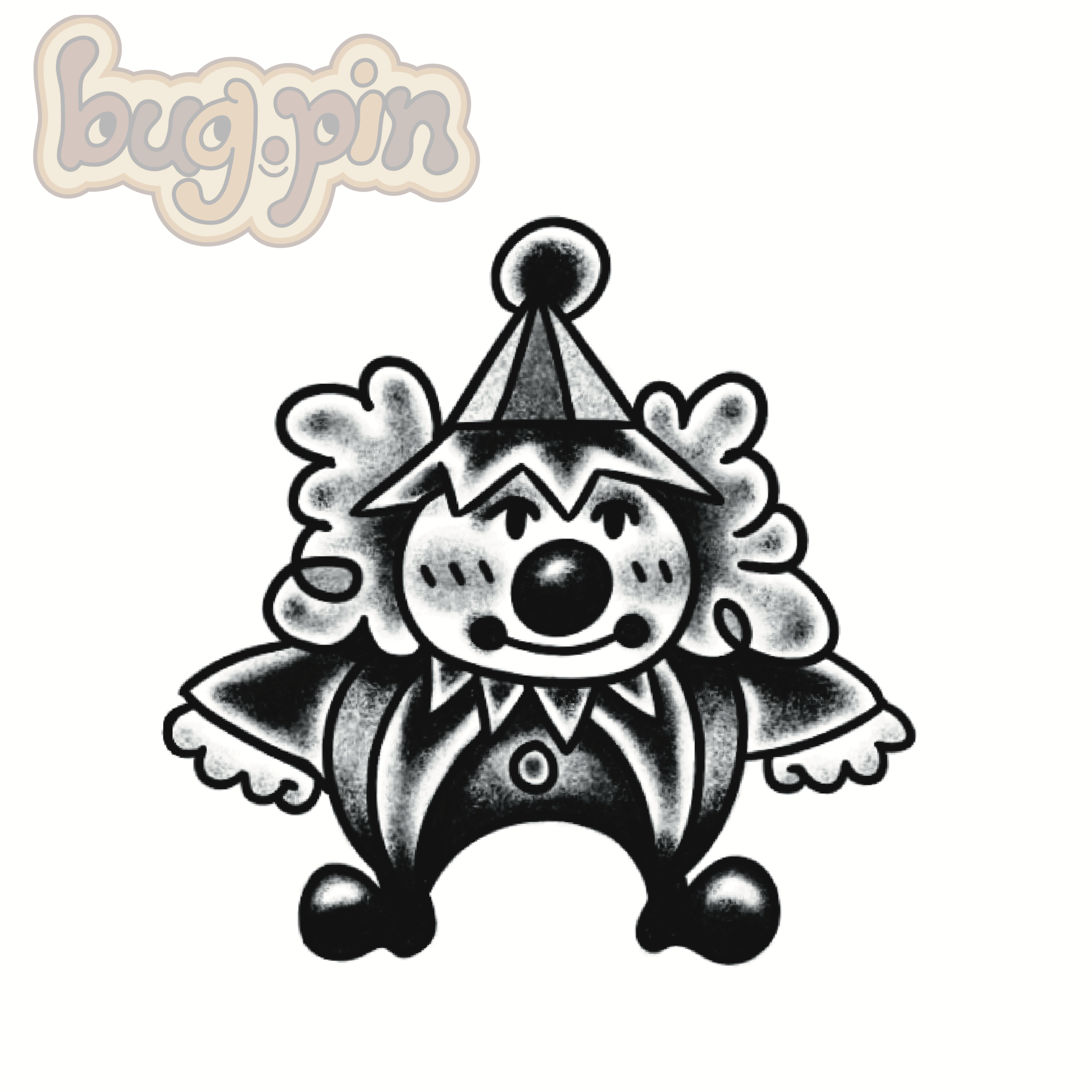 chunky clown tattoo