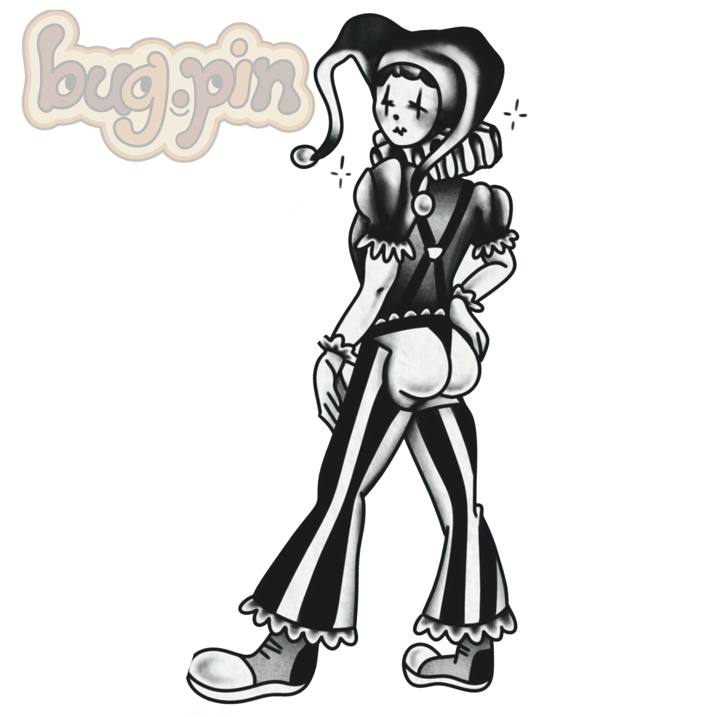 assless chaps clown tattoo
