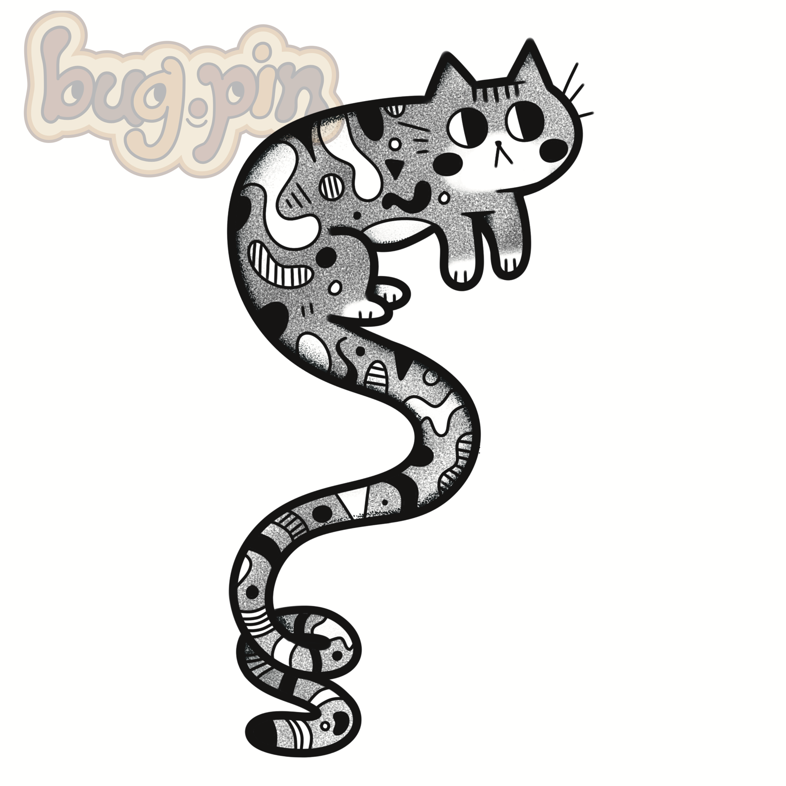 springy cat tattoo