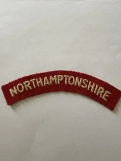 WW2 Northamptonshire Regiment shoulder title/patch/badge