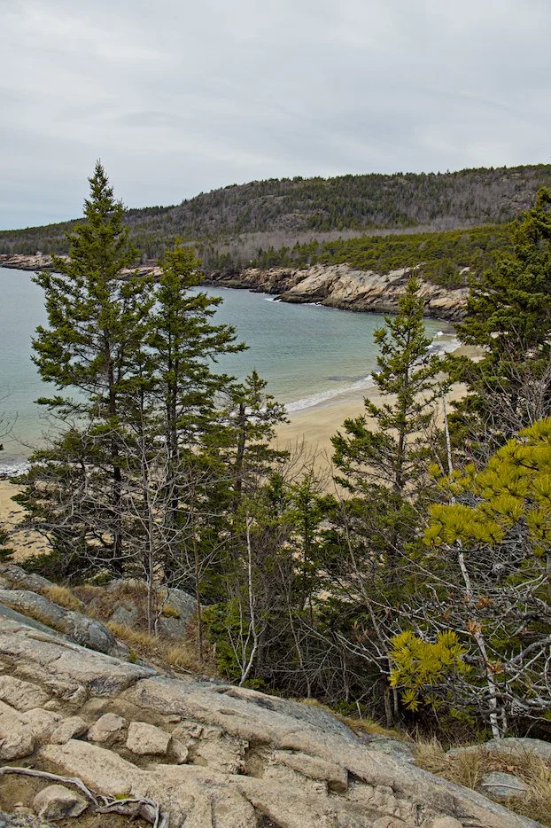 View over Sand Beach, Mount Desert Island