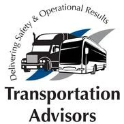 Logo for Transportation Advisors with a black semi-truck and bus, and the text 'Delivering Safety & Operational Results' and 'Transportation Advisors'