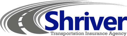 Shriver Transportation Insurance Agency logo with stylized road graphic