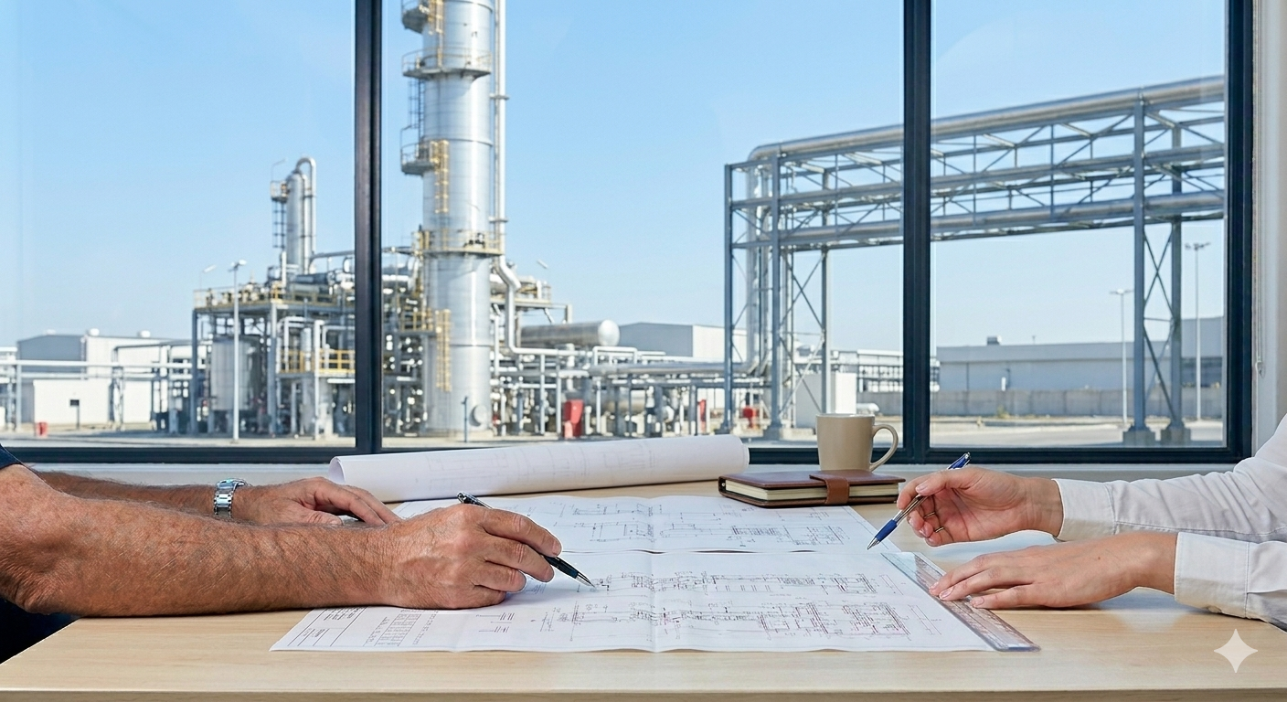 Desarrollamos ingeniería conceptual, básica y de detalle, asegurando soluciones eficientes, seguras y adaptadas a las condiciones específicas de cada proceso.