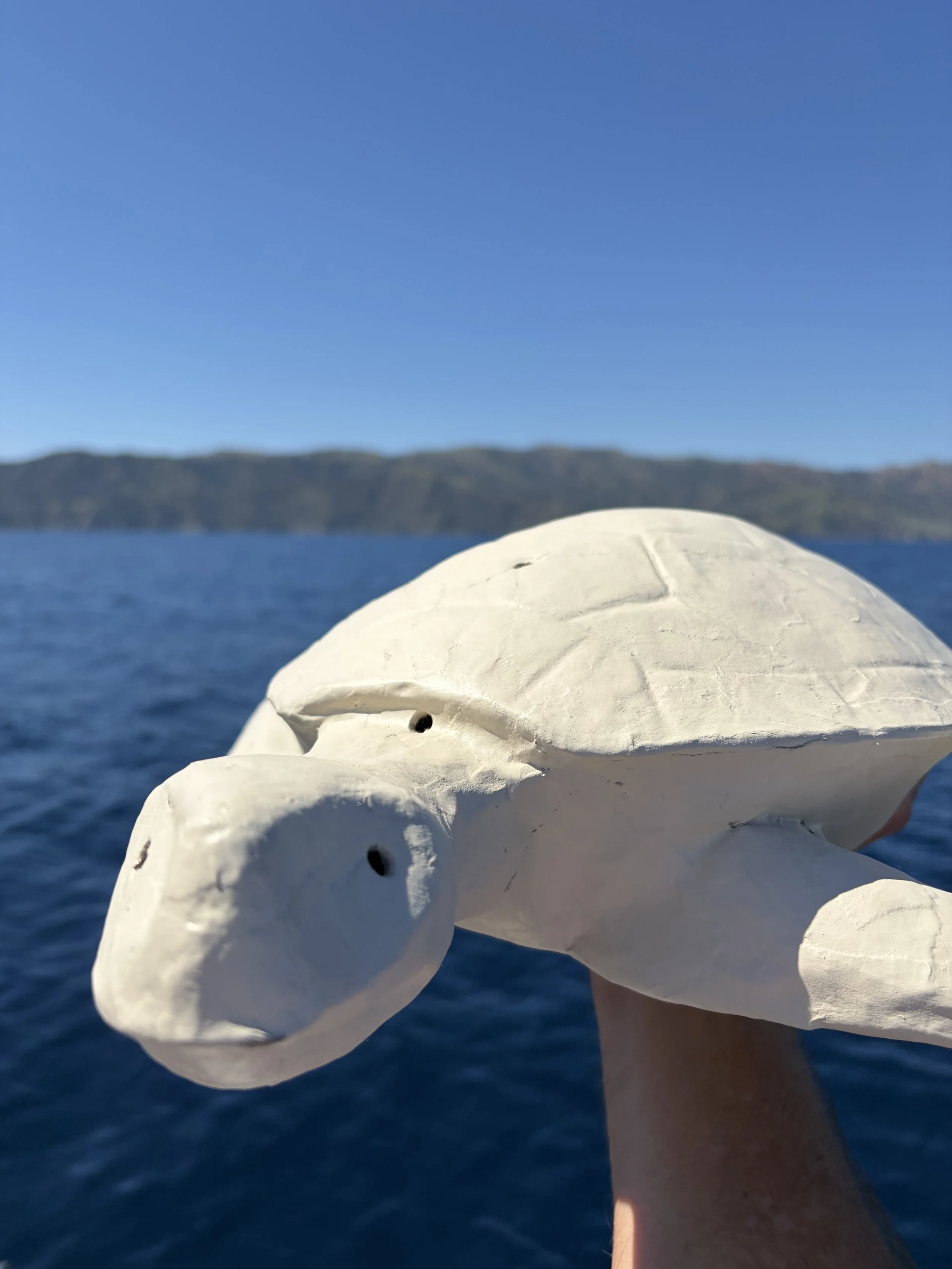 Memorial keepsake honoring a loved one during the burial at sea process