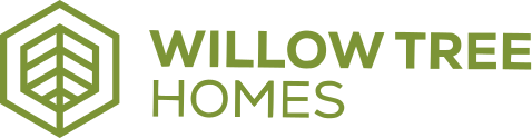 Logo of Willow Tree Homes featuring a stylized tree symbol and text. Real Estate Developer and Development in Vancouver, Surrey, Langley, Fraser Valley.