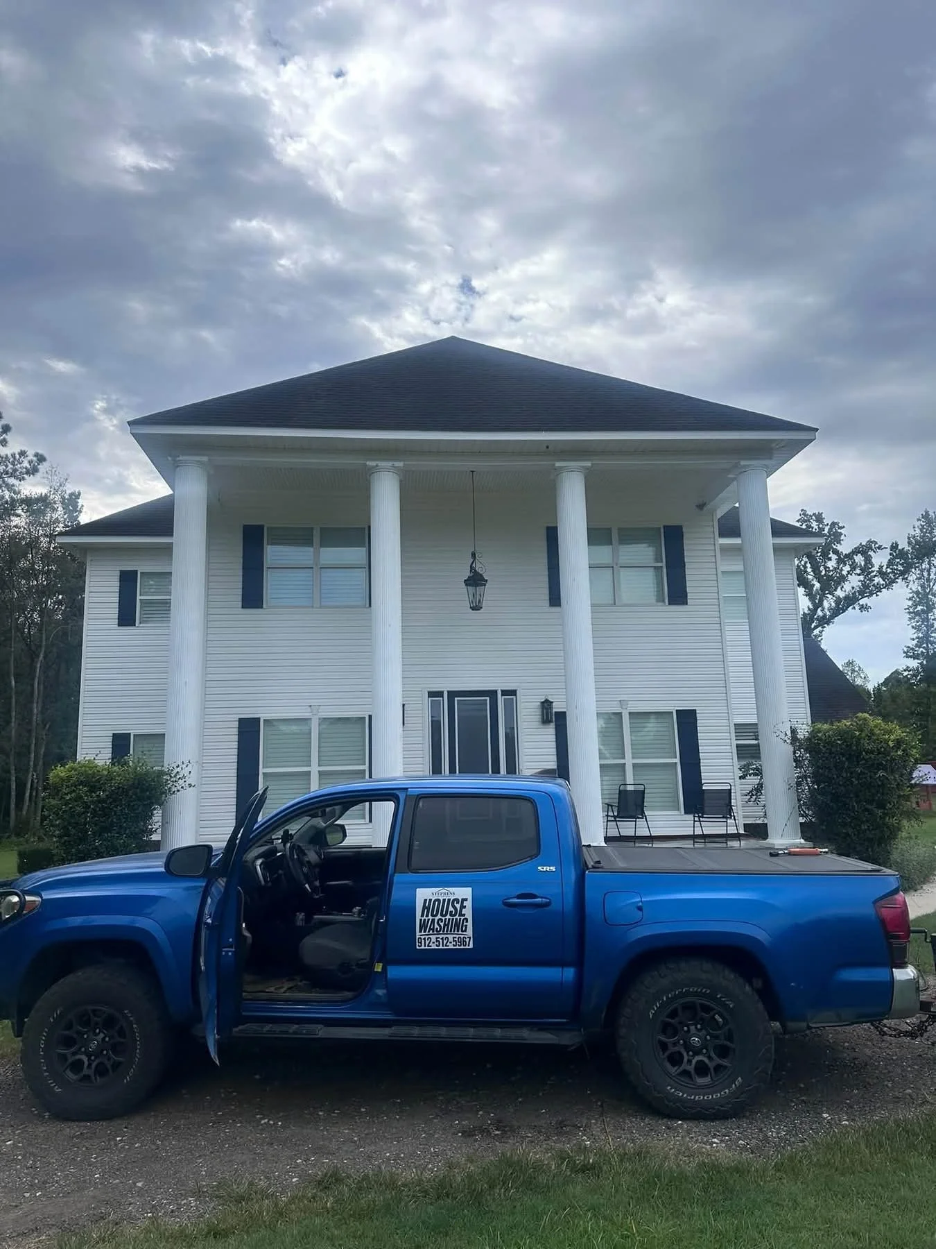 Soft wash house cleaning results in Statesboro Georgia