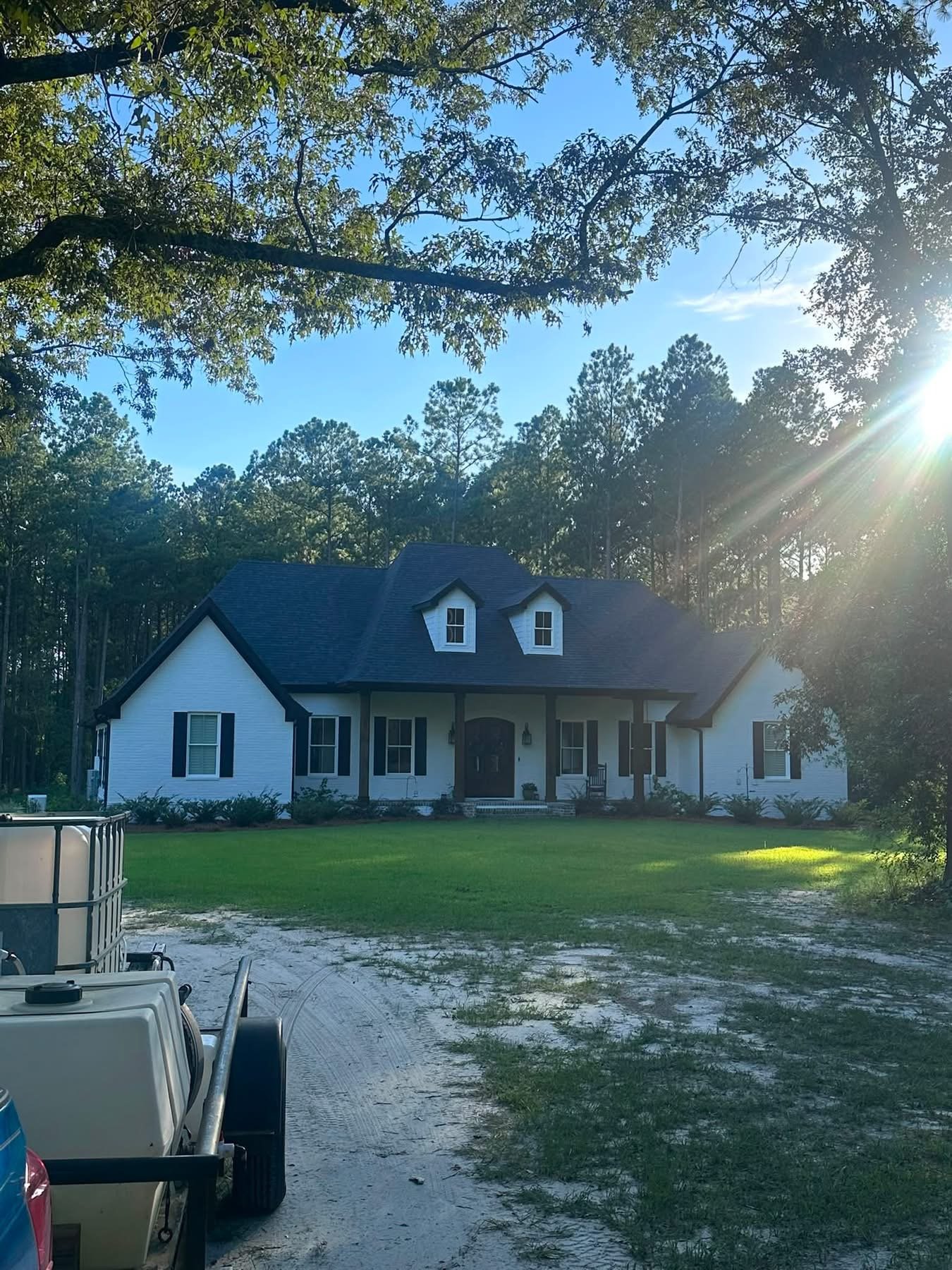 Soft wash house washing results in Statesboro Georgia.