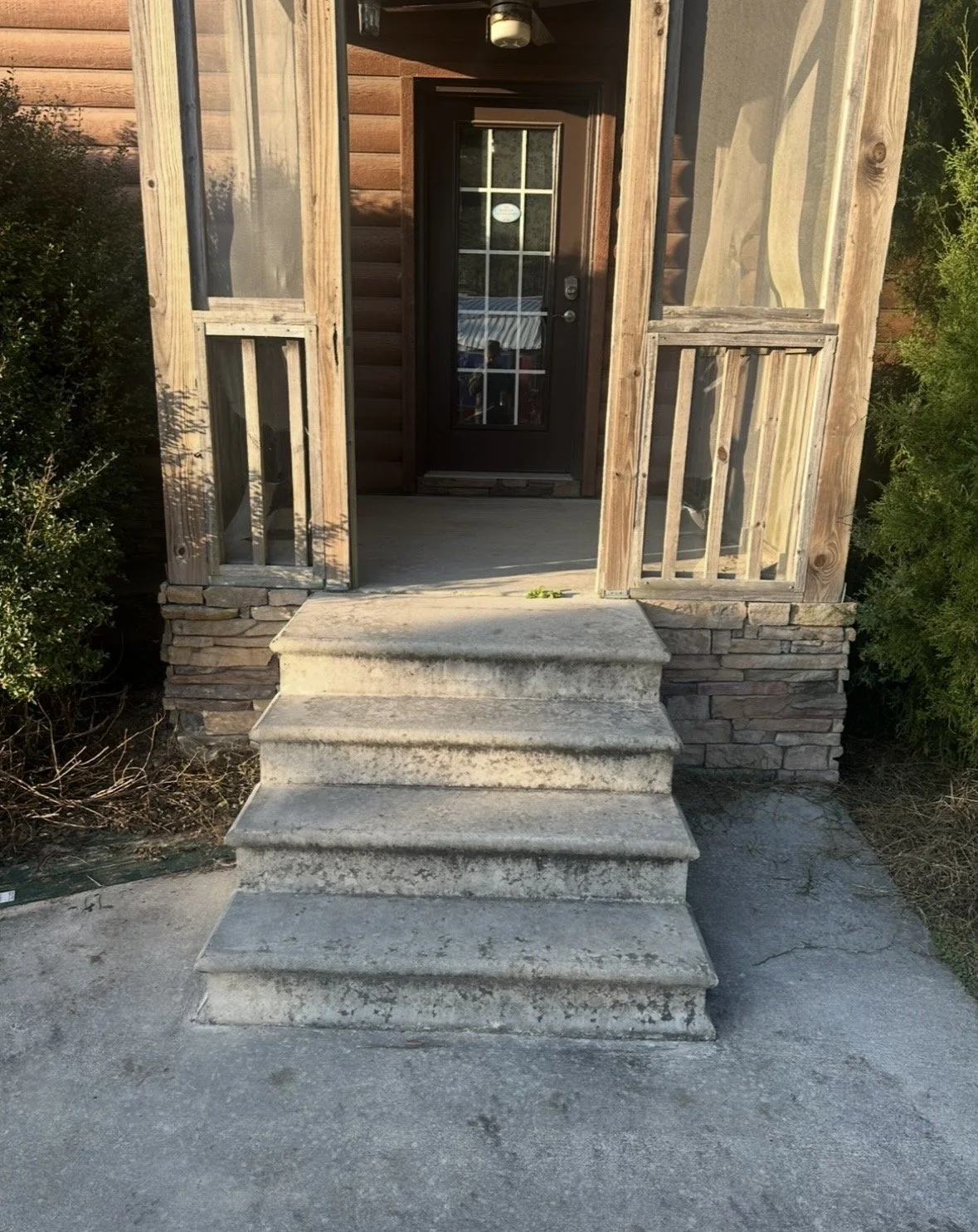 Before and after pressure washing in Statesboro GA
