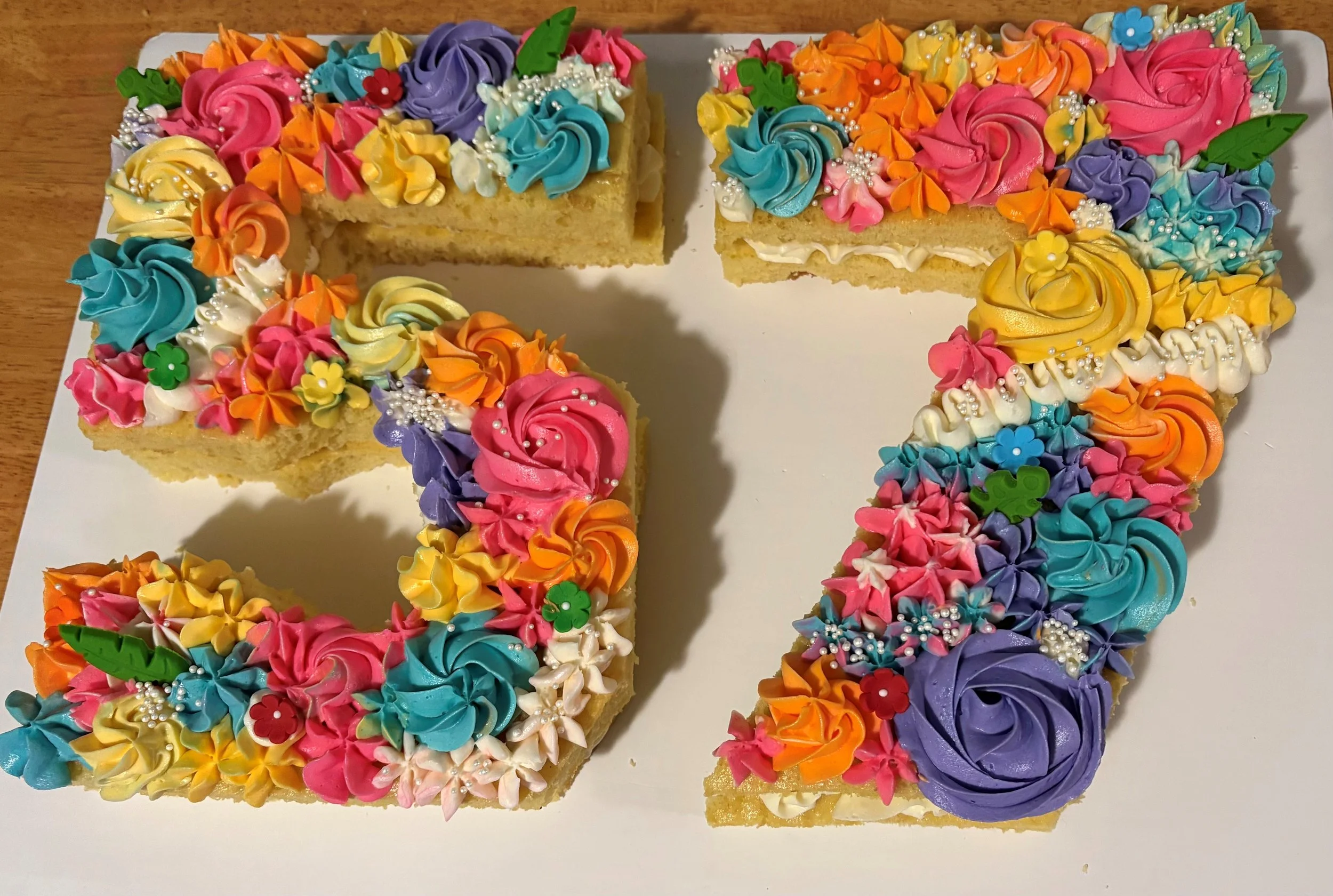 Cream Tart- Double Digit/Letter