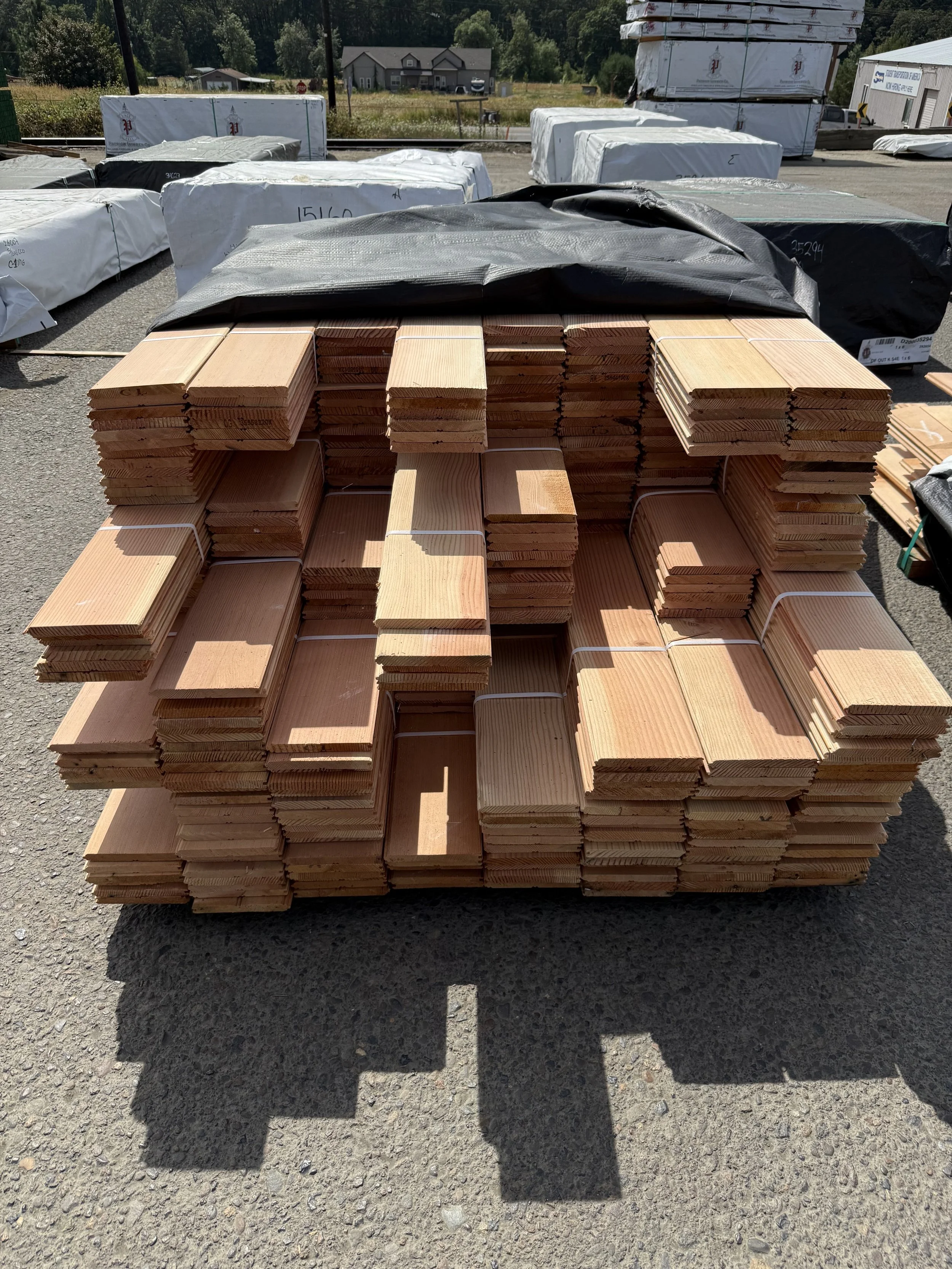 5/8x6 Doug Fir Vertical Grain T&G Bead Board
