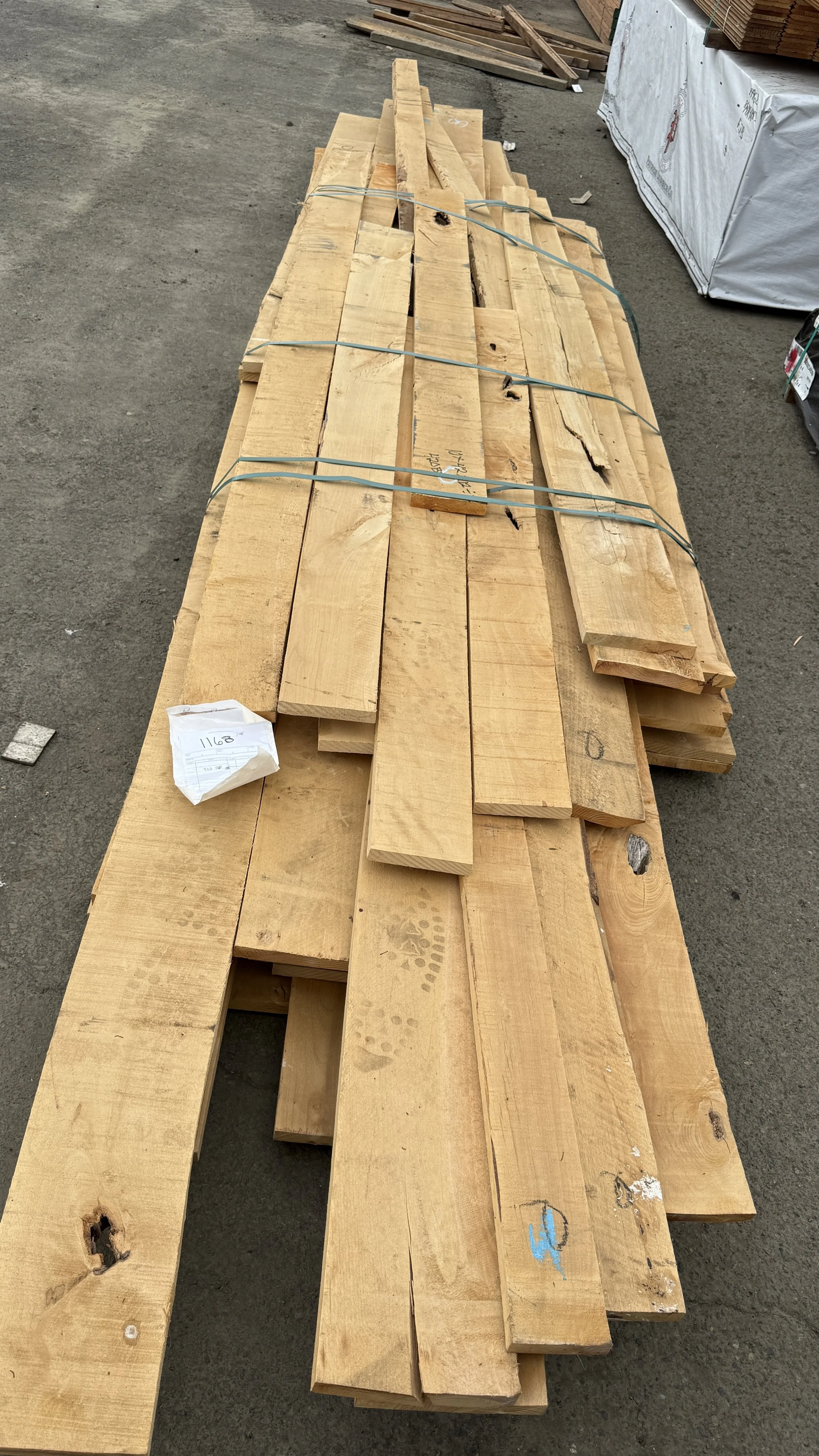 420 Board feet of Alder Project Boards