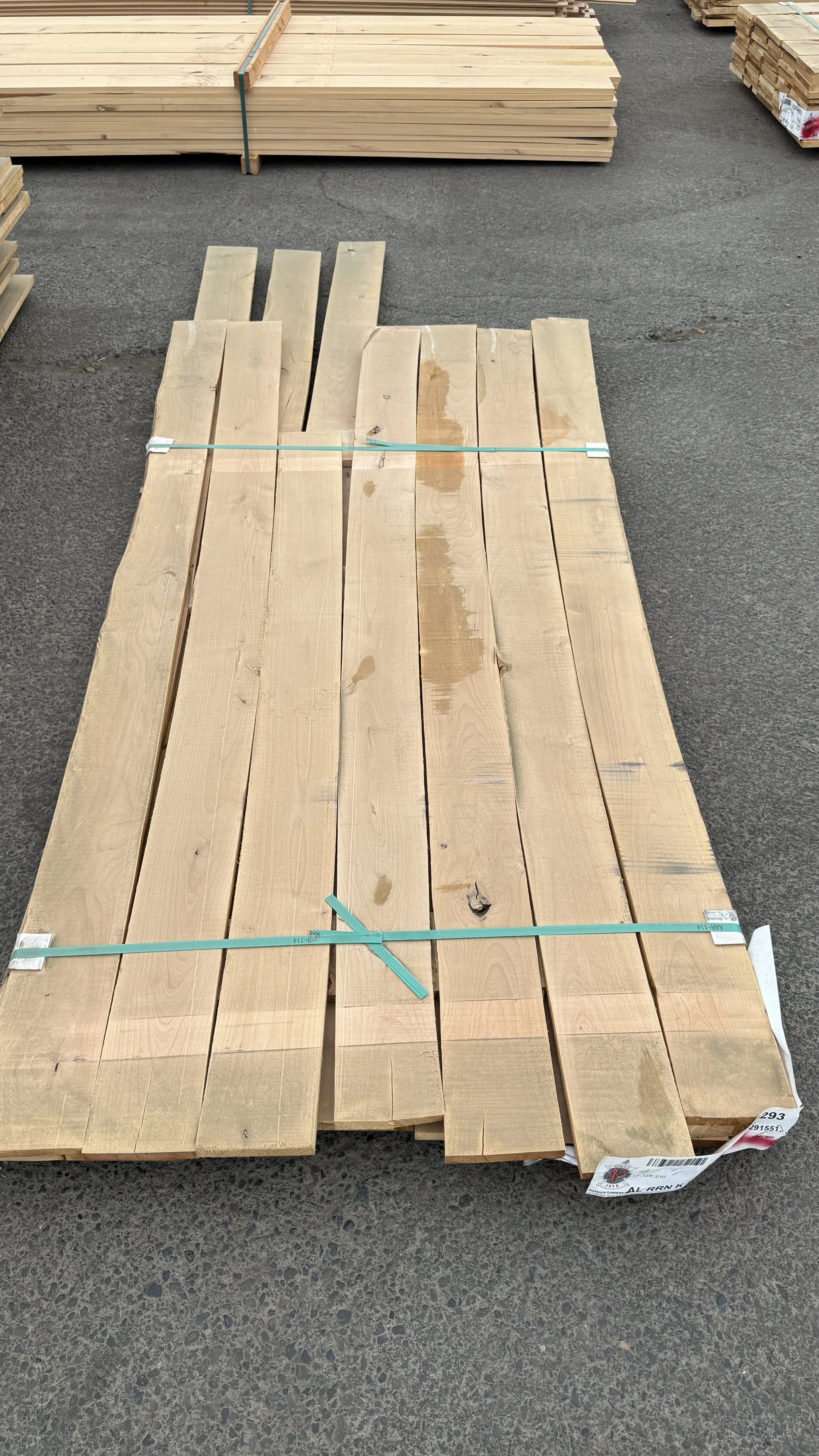 1x6 Kiln Dried Alder Hobby Boards S4S