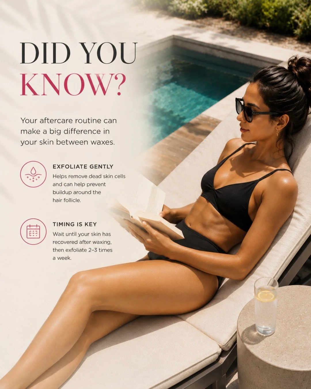 Did you know your waxing aftercare can make a difference in how your skin feels between appointments? 

Gentle exfoliation, proper timing, and keeping your skin moisturized can help keep it feeling smooth and looking its best.

A little aftercare goe