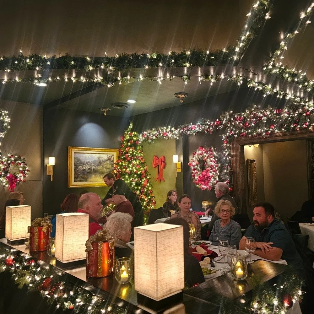 Sam's holiday decorations include garlands, wreaths, Christmas trees.
