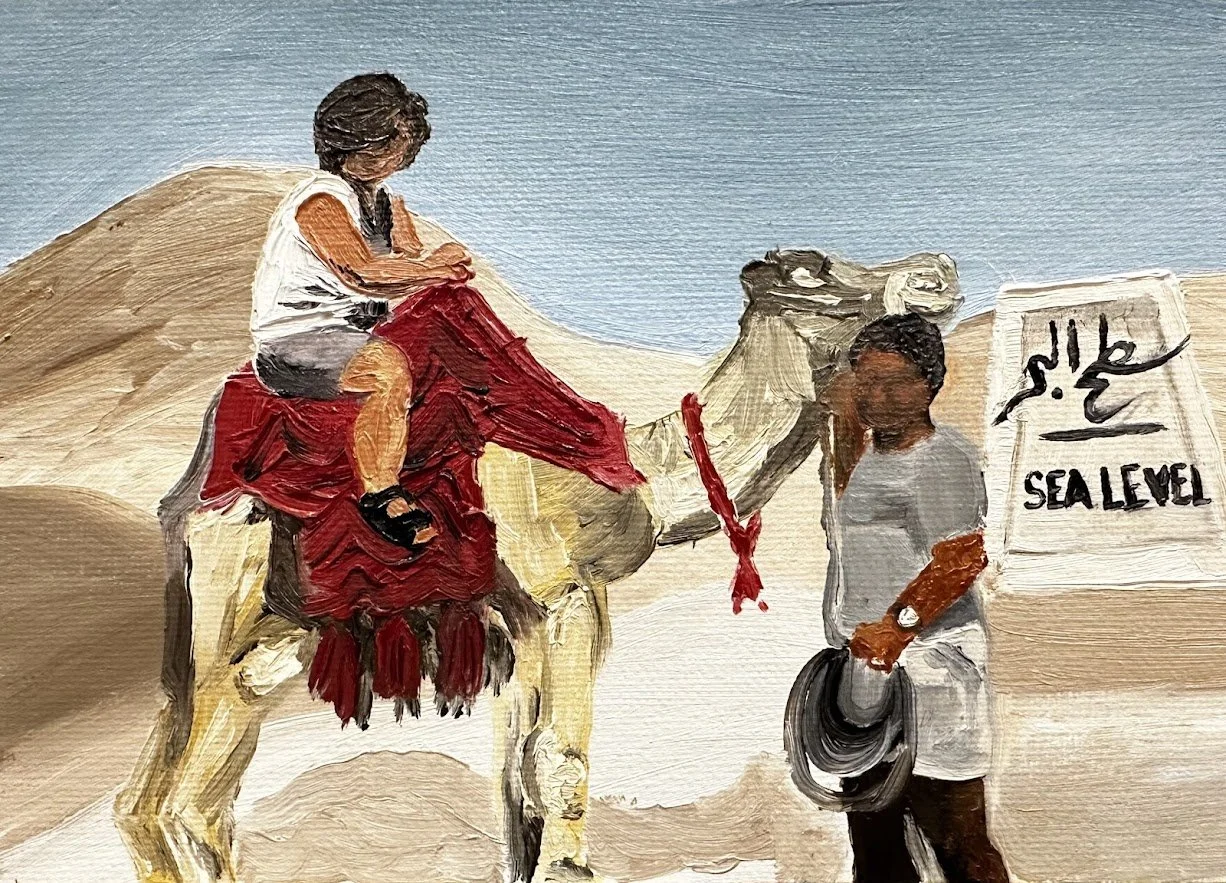 'Pictures of Palestine No. 8' Oil on Canvas, 5" x 7", 2025