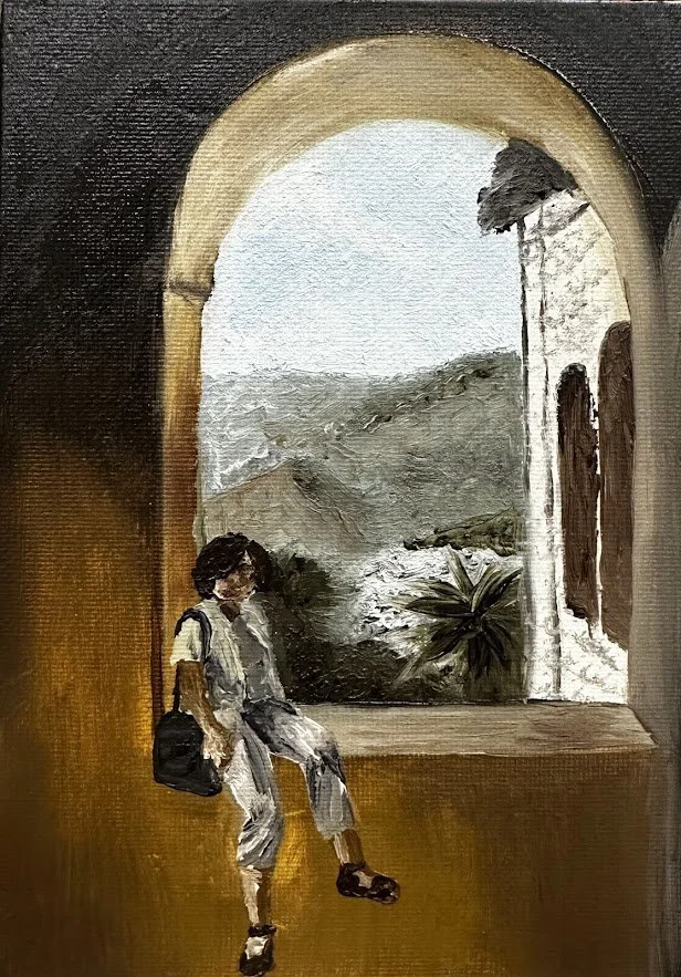 'Pictures of Palestine No. 2' Oil on Canvas, 7" x 5", 2025