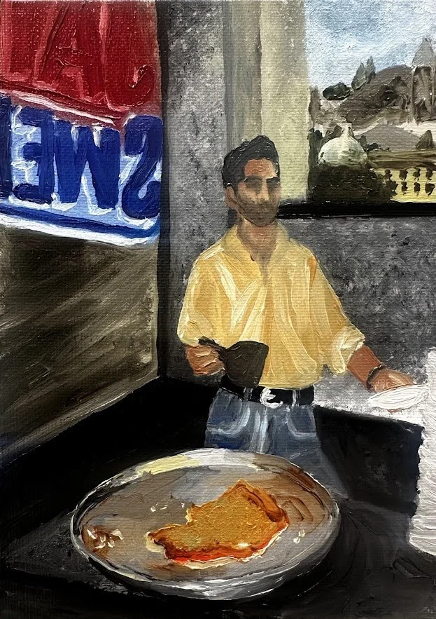 'Pictures of Palestine No. 3' Oil on Canvas, 7" x 5", 2025