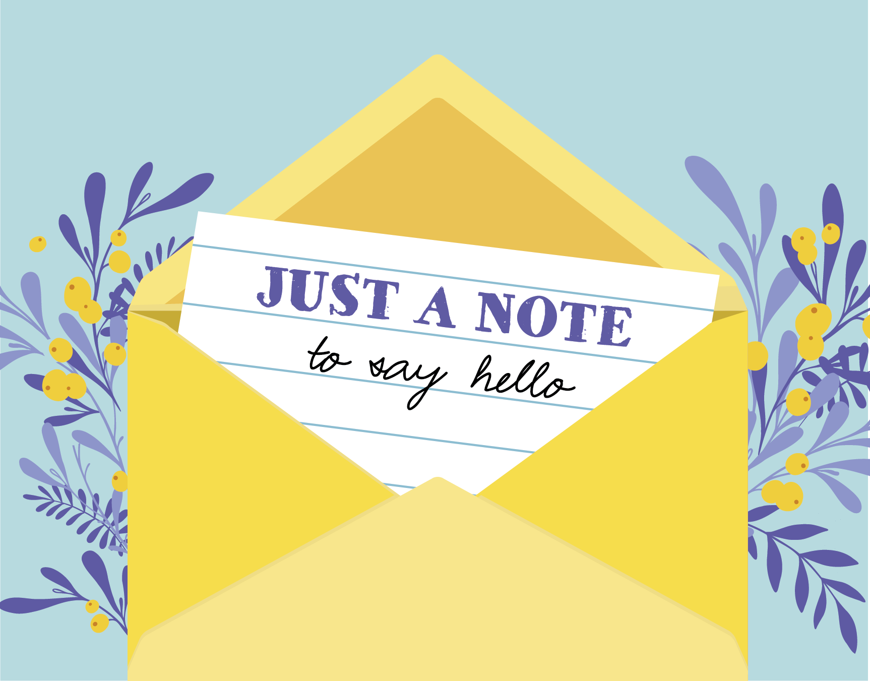 Just a Note to Say Hello Card