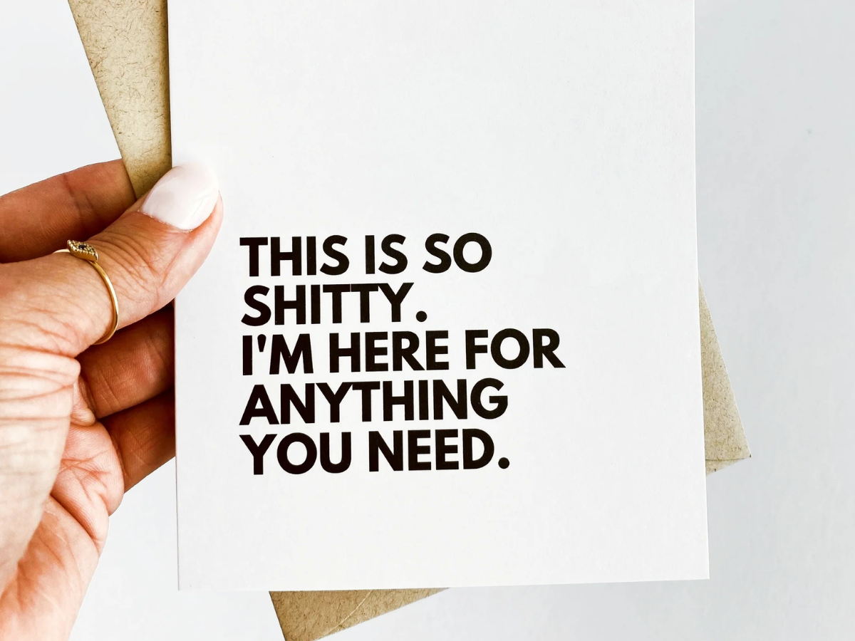 This is so shitty, I'm here for anything you need