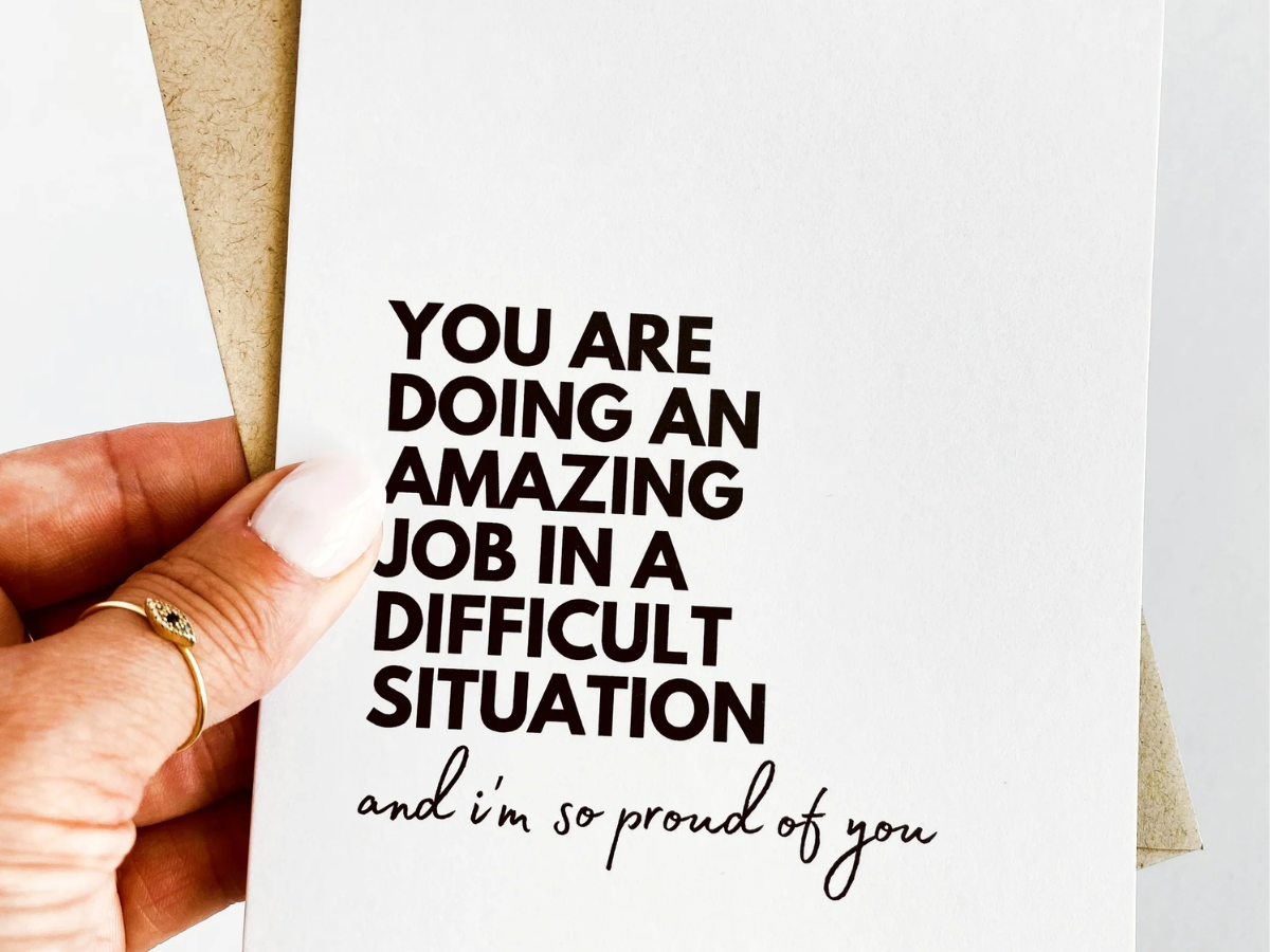 You are doing an amazing job