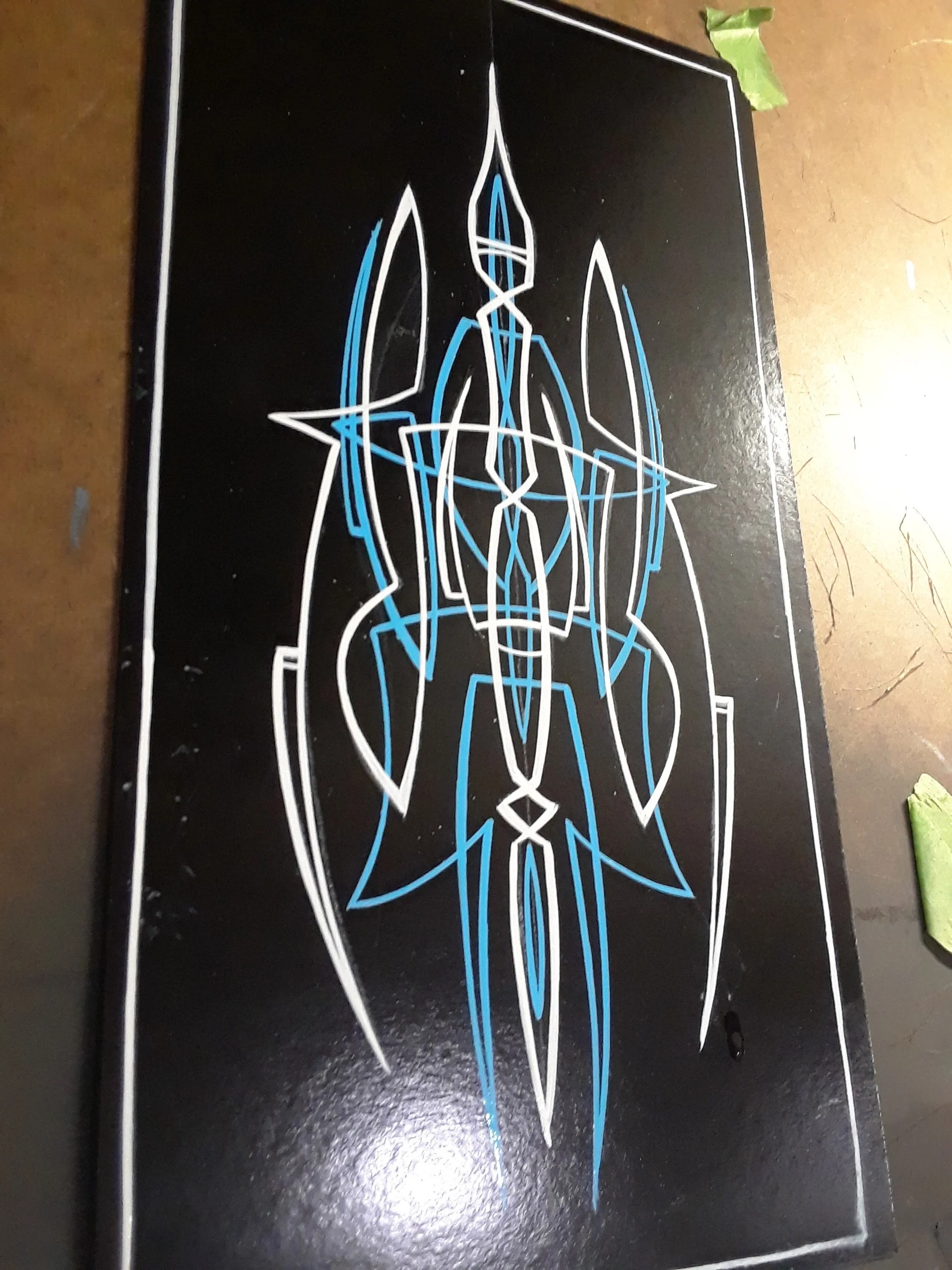 pinstriped panel 
