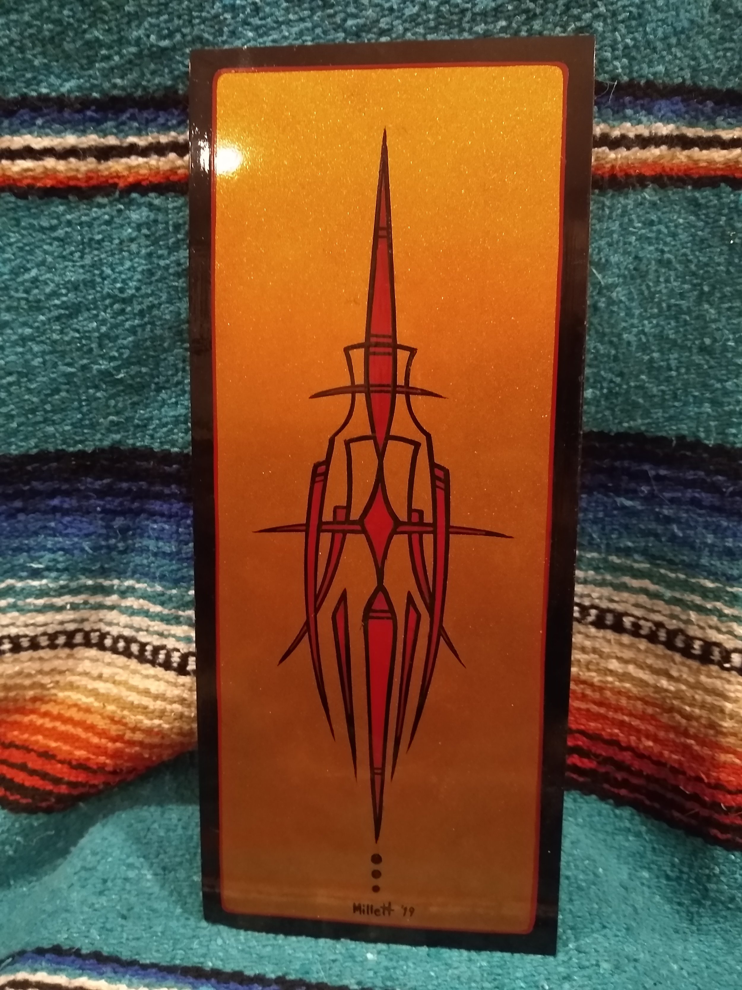 gold pinstripe panel 