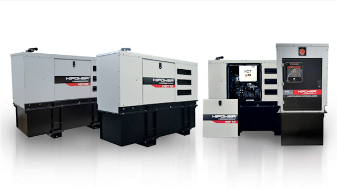Four diesel generators designed for commercial applications including Prime Power, Standby Power, Backup Power, or Continuous Power.