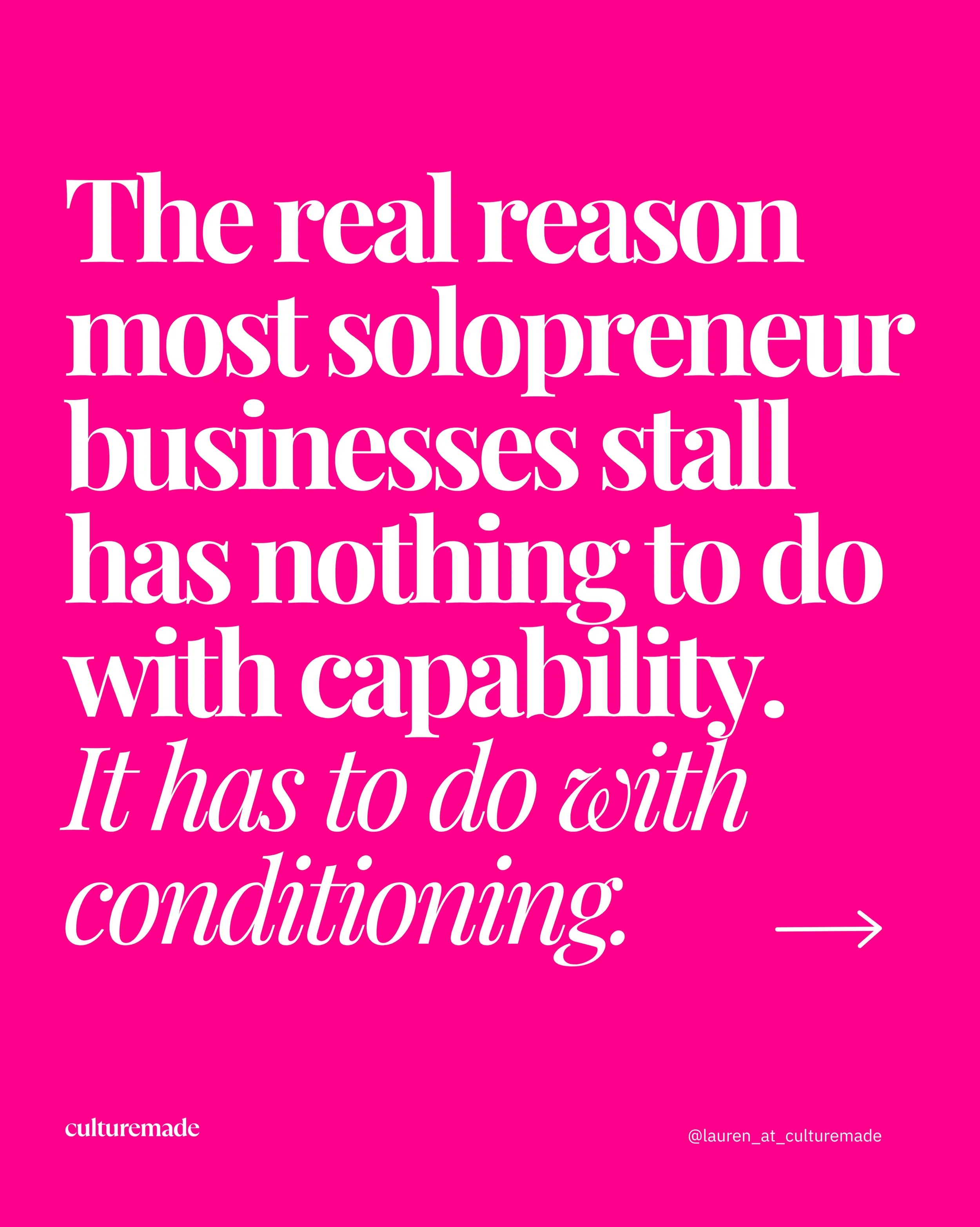 Comment STORY and I&rsquo;ll send you the prompts to start unpacking the mindset work behind building a business of your own.

#solopreneurlife #solopreneur #WomenEntrepreneurs  #womeninbusiness